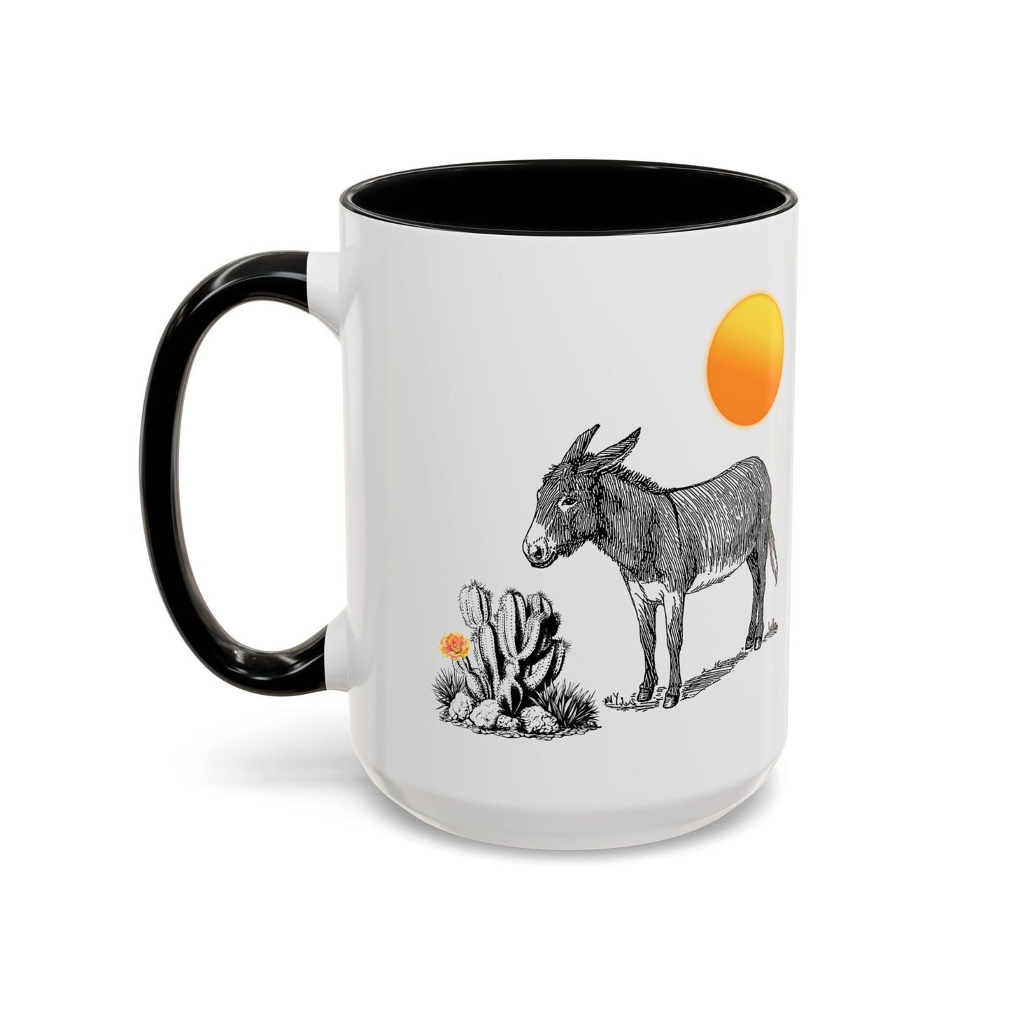 Donkey Desert - Accent Coffee Mug (11, 15oz)