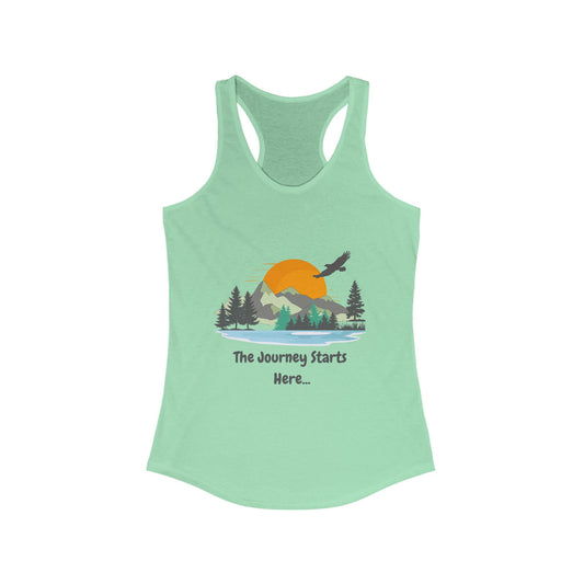 Journey Starts Here - Women's Racerback Tank