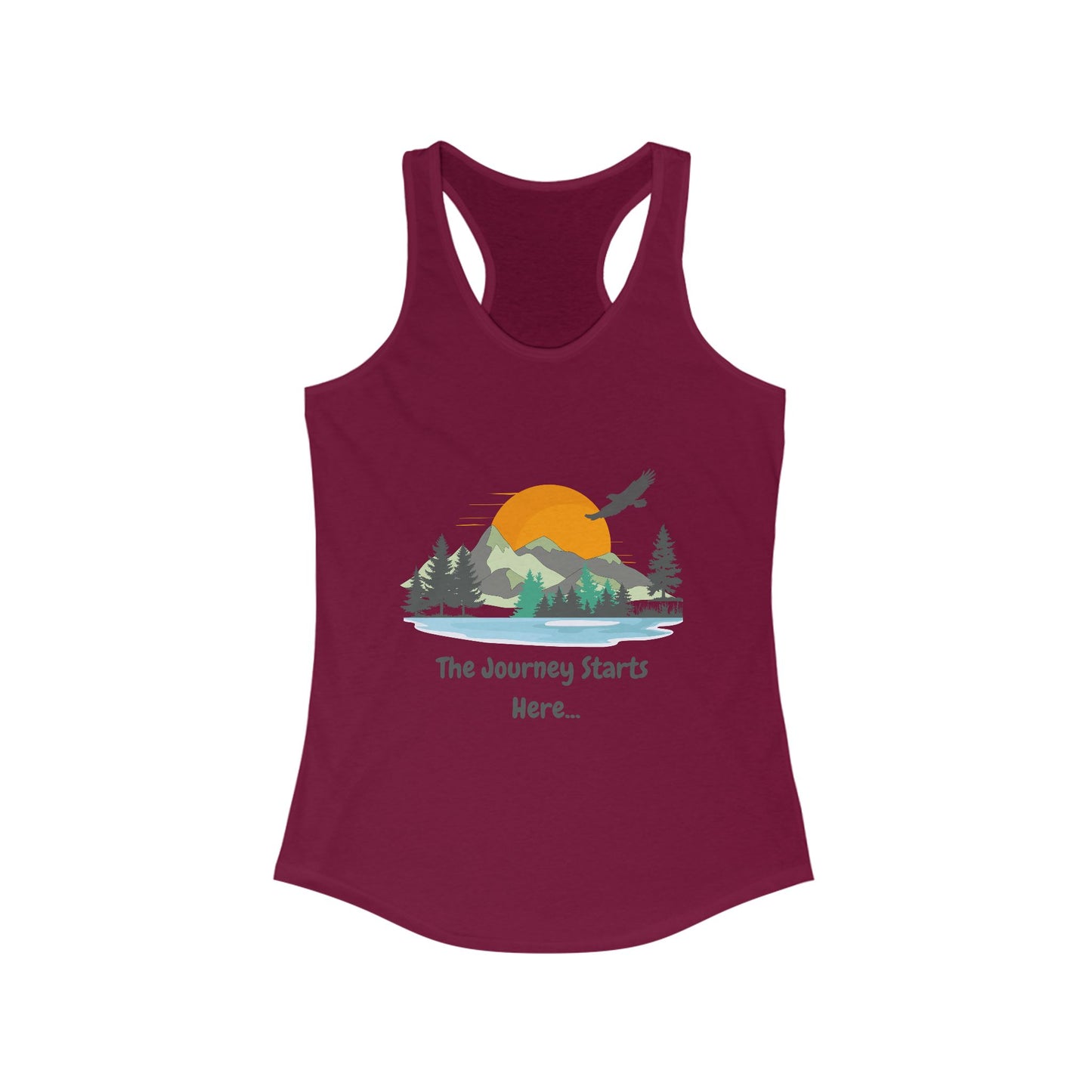 Journey Starts Here - Women's Racerback Tank