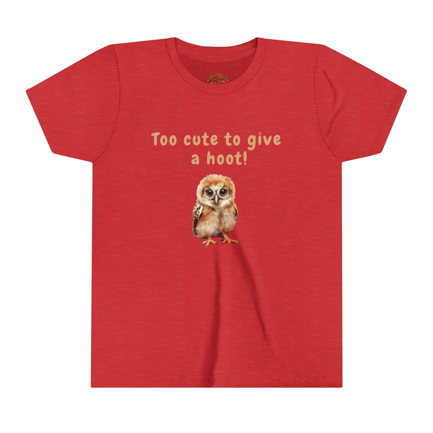 Too Cute to Give a Hoot - Youth Tee Adorable Owl Design