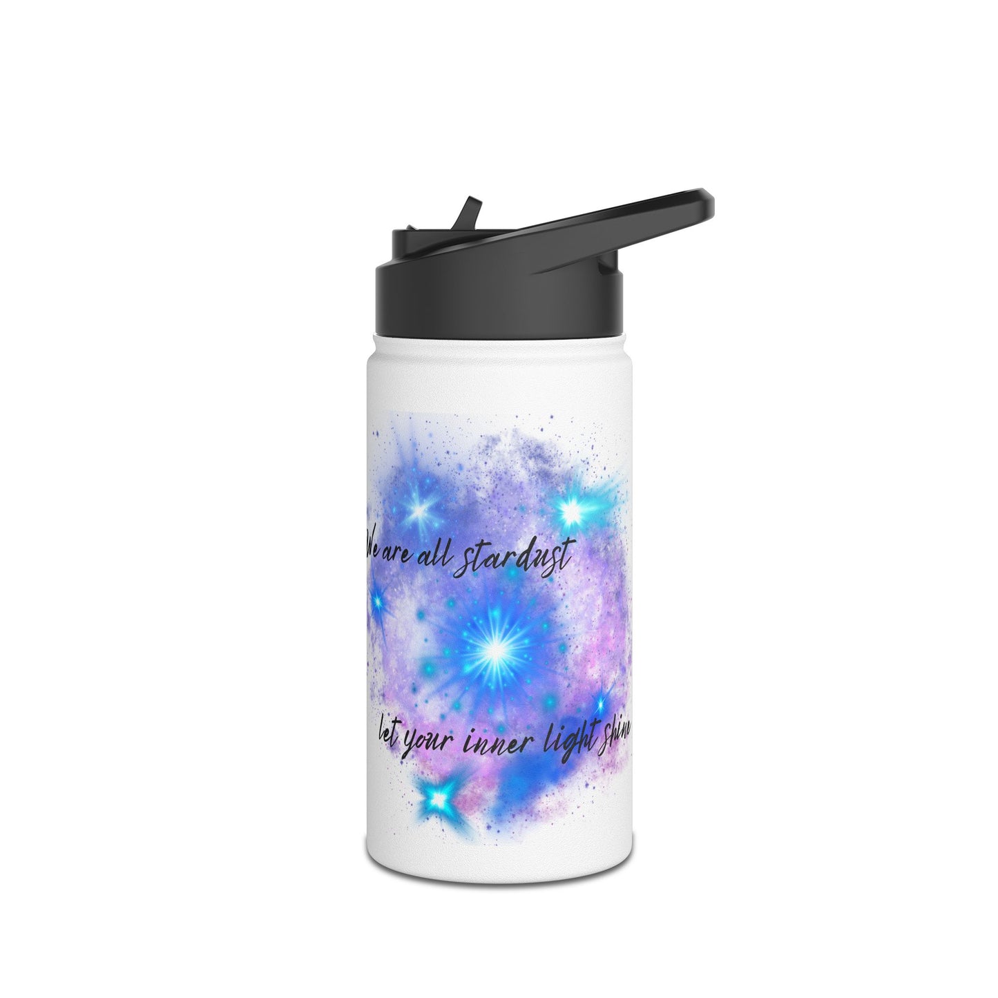 Let Your Inner Light Shine - Stainless Steel Water Bottle, Standard Lid