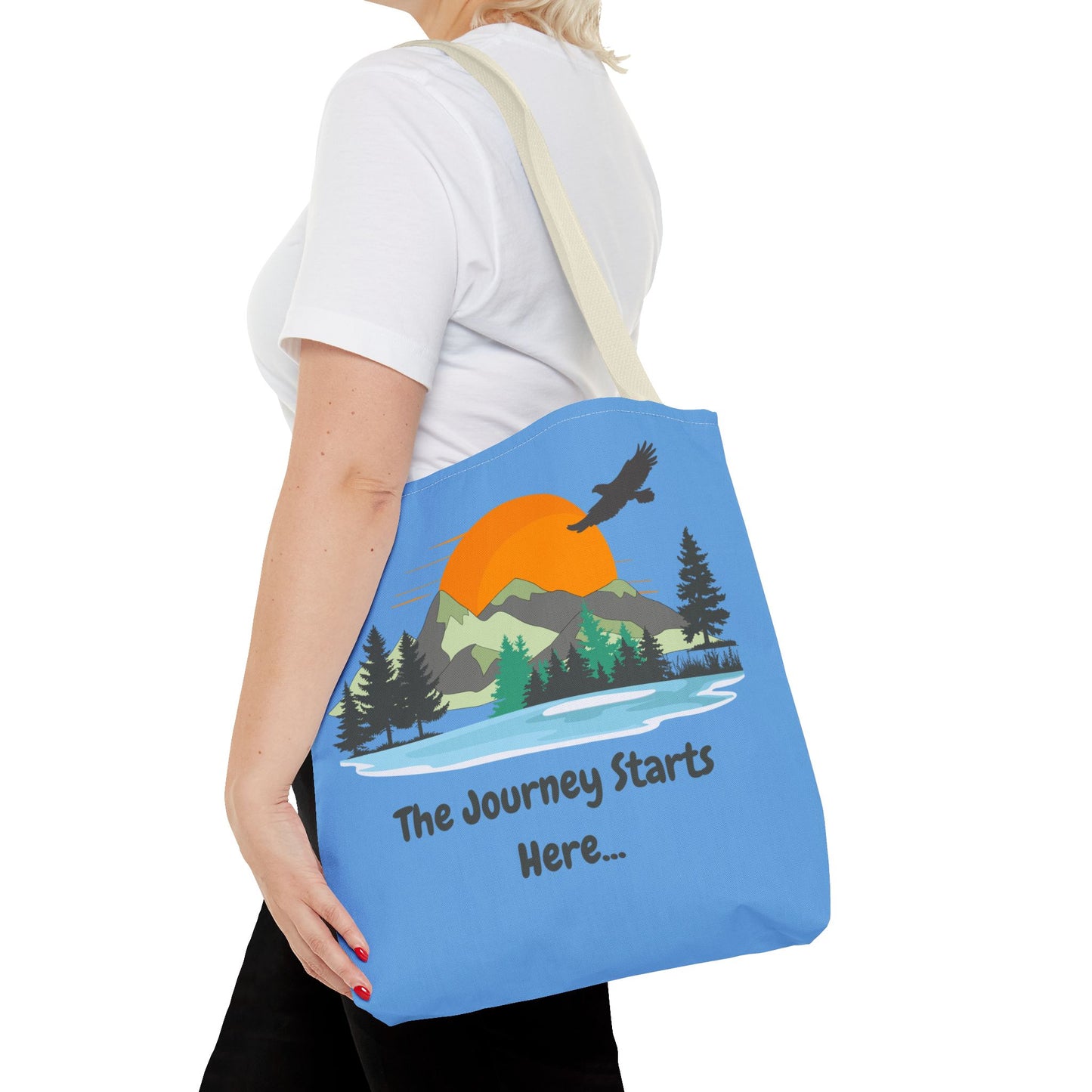 Journey Starts Here - Tote Bag (AOP)