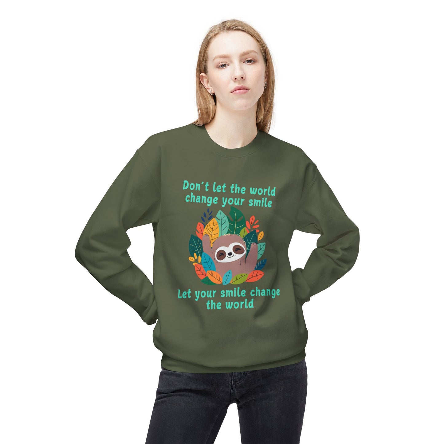 Sloth Smile - Adult Unisex Sweatshirt