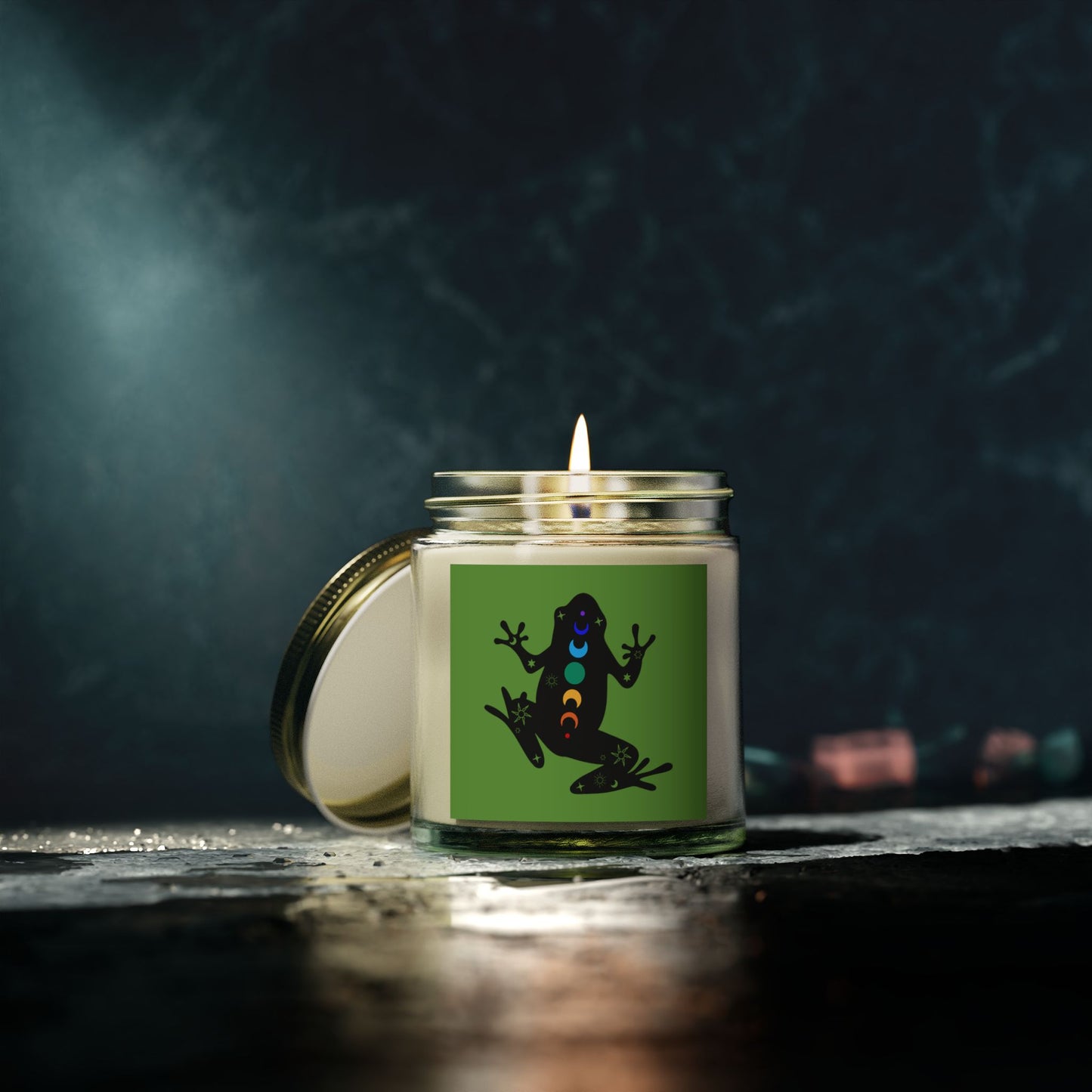 Healing Frog - Scented Coconut Apricot Candles (4oz, 9oz)