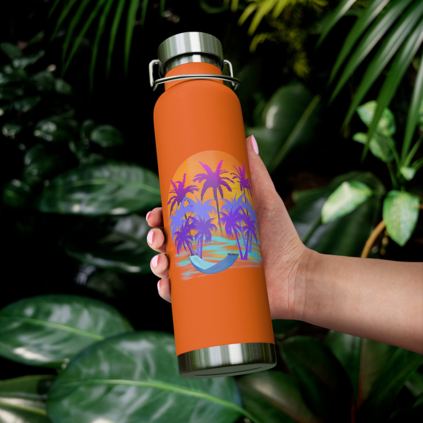 Tropical Paradise - Copper Vacuum Insulated Bottle, 22oz