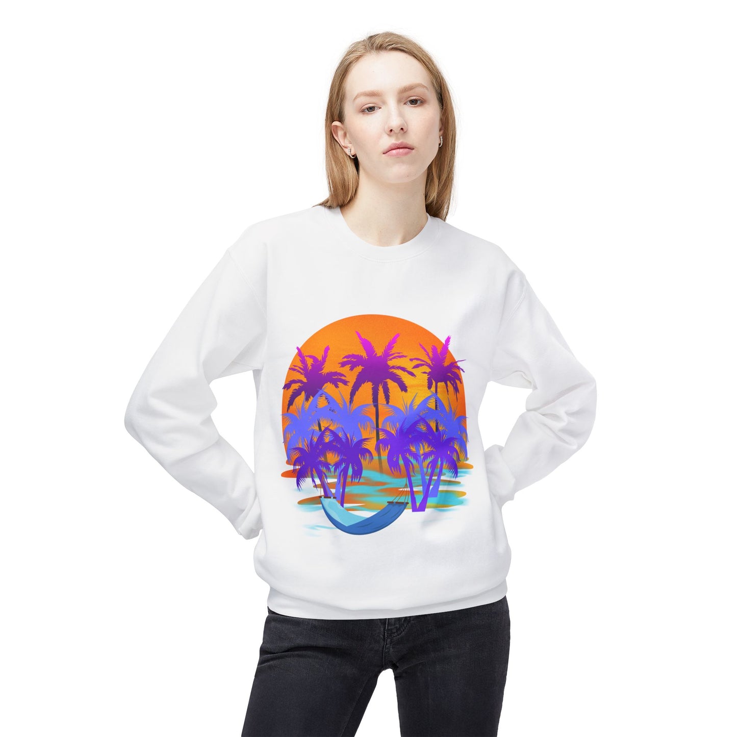 Tropical Paradise - Adult Crewneck Sweatshirt