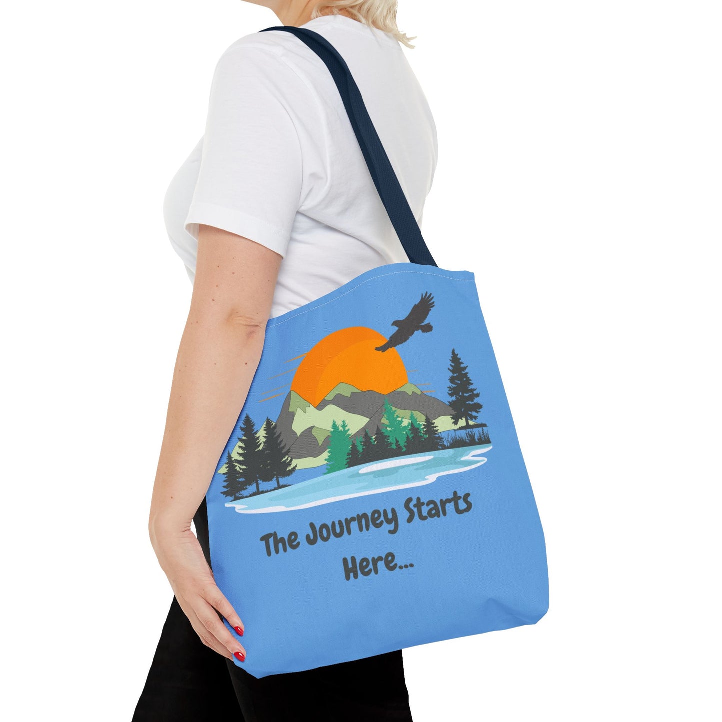 Journey Starts Here - Tote Bag (AOP)