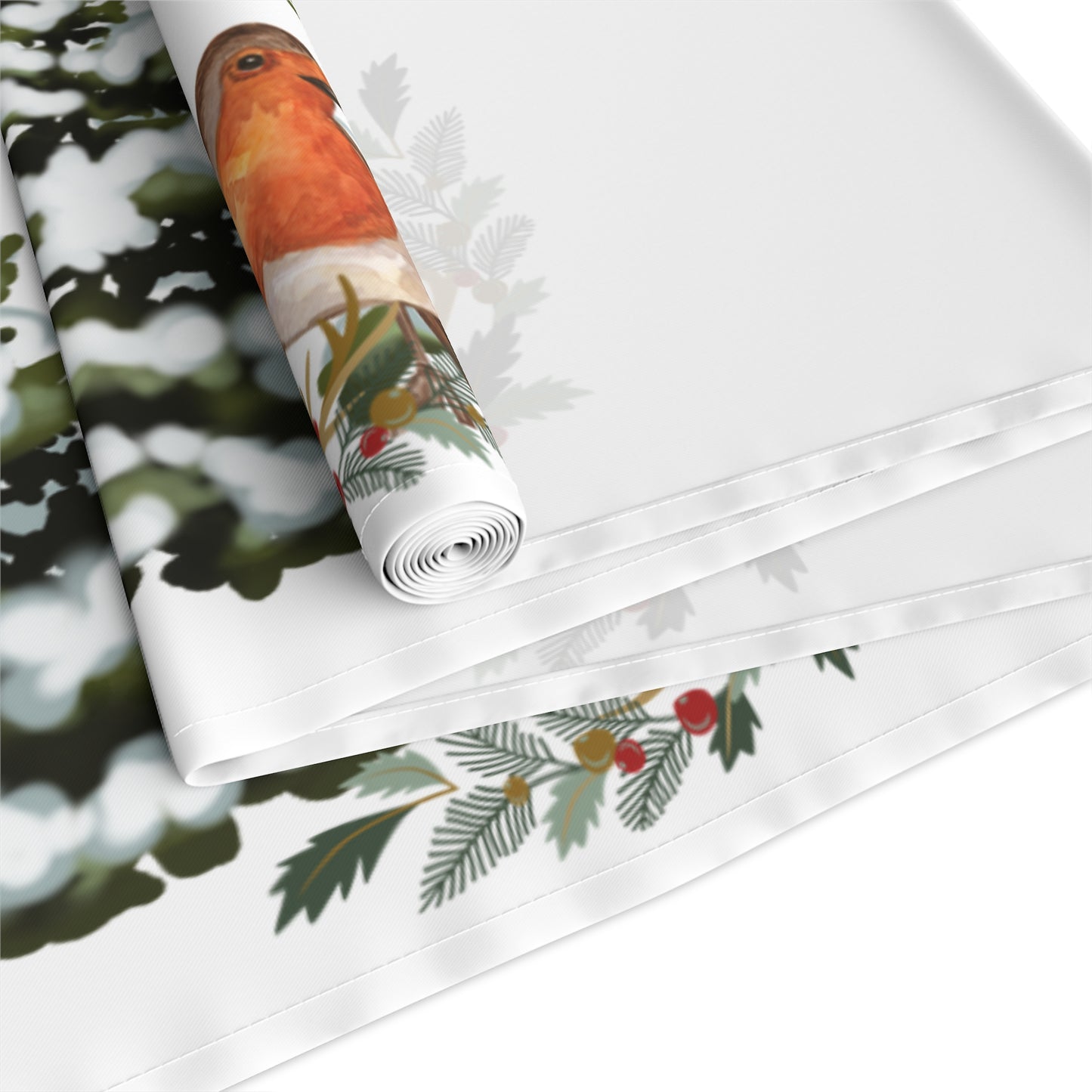 Winter Tree White - Table Runner (Cotton, Poly)