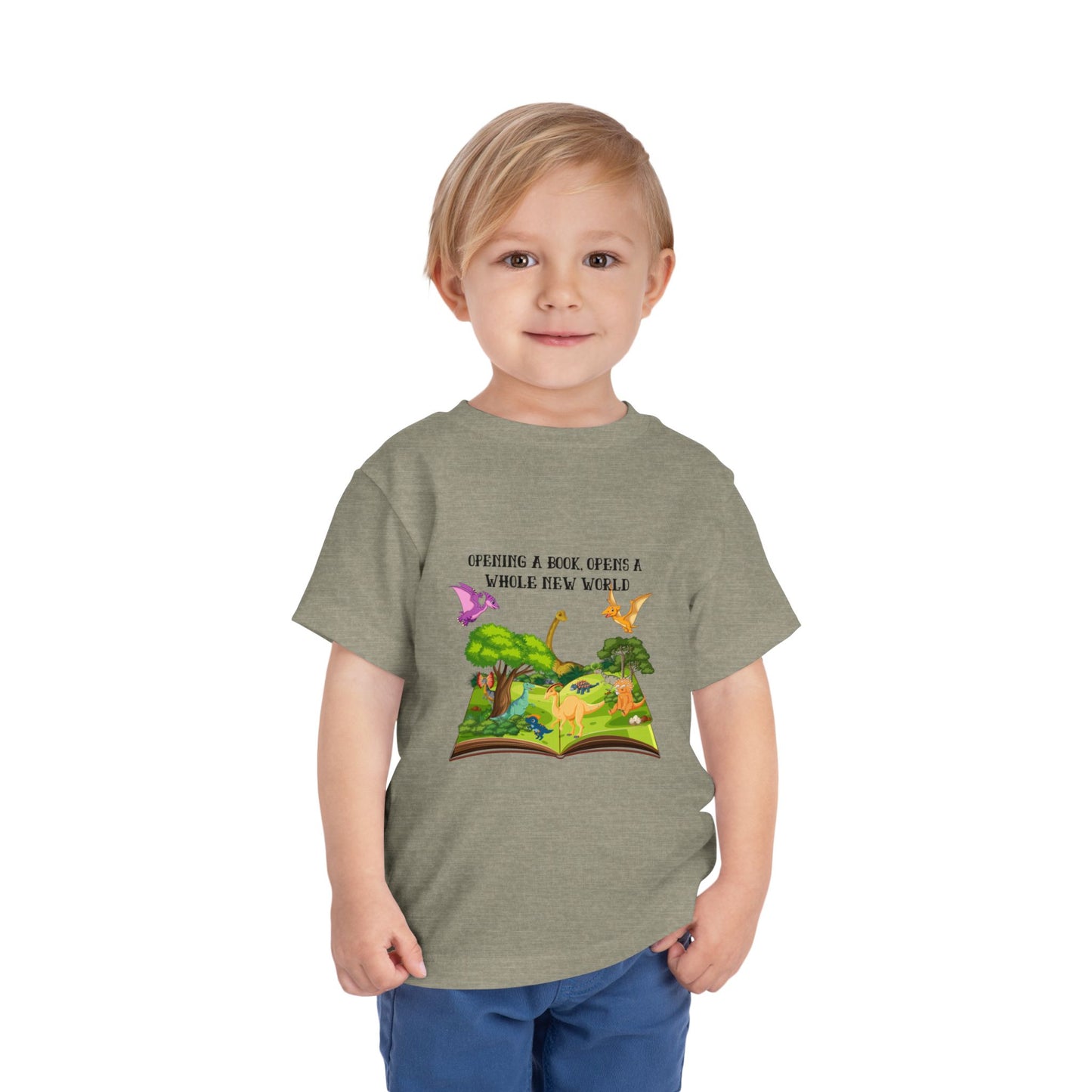 Dinosaur Book Adventure - Toddler Short Sleeve Tee - Discovery Awaits