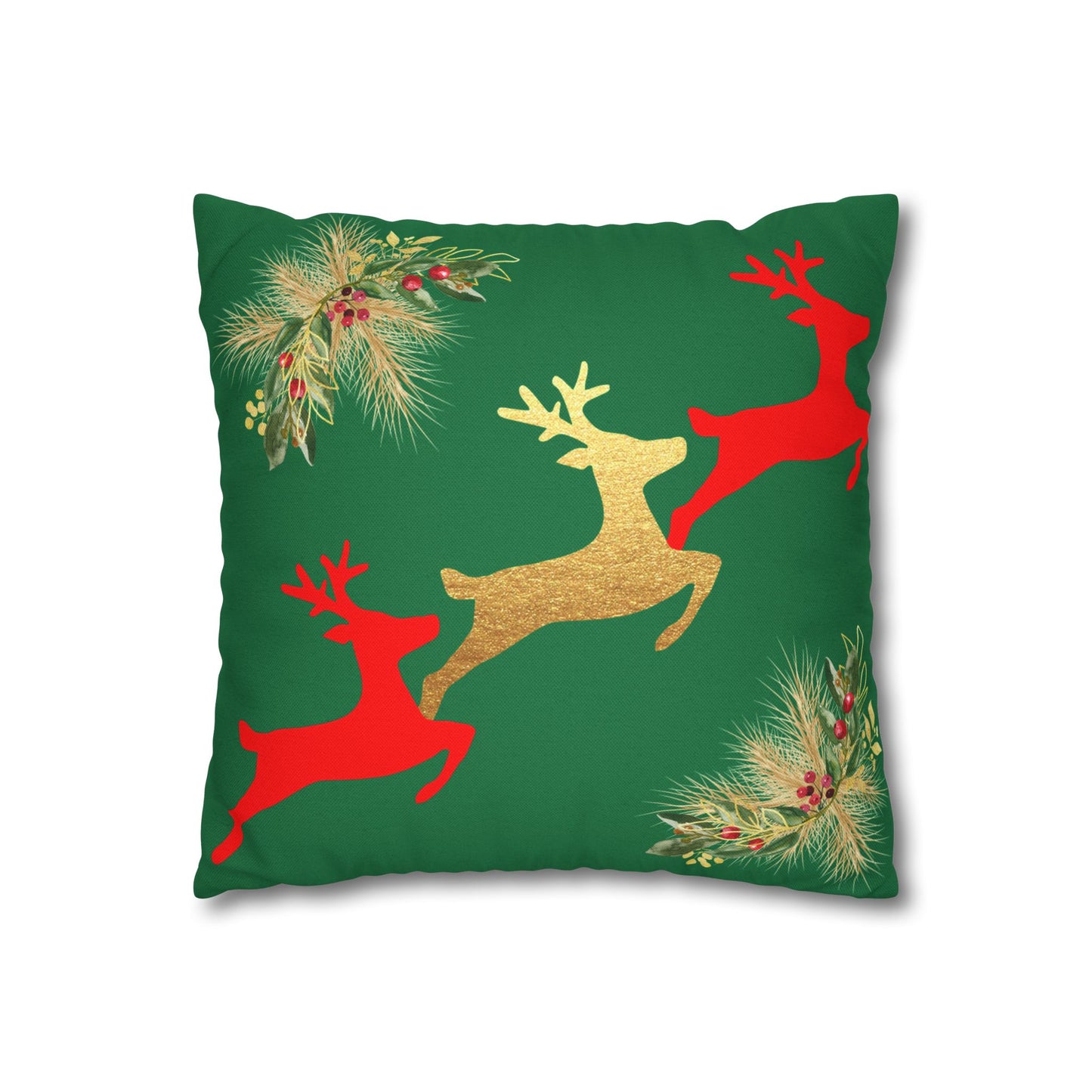 Reindeer Fun - Square Pillowcase - Various Sizes