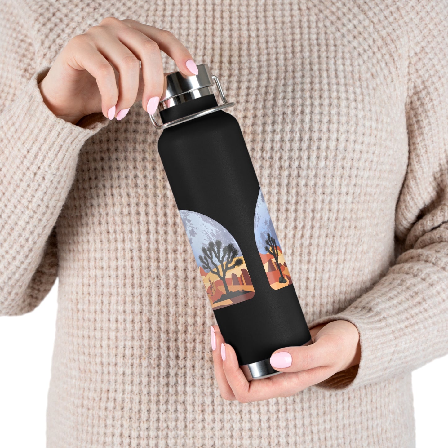 Desert Vibes - Copper Vacuum Insulated Bottle, 22oz