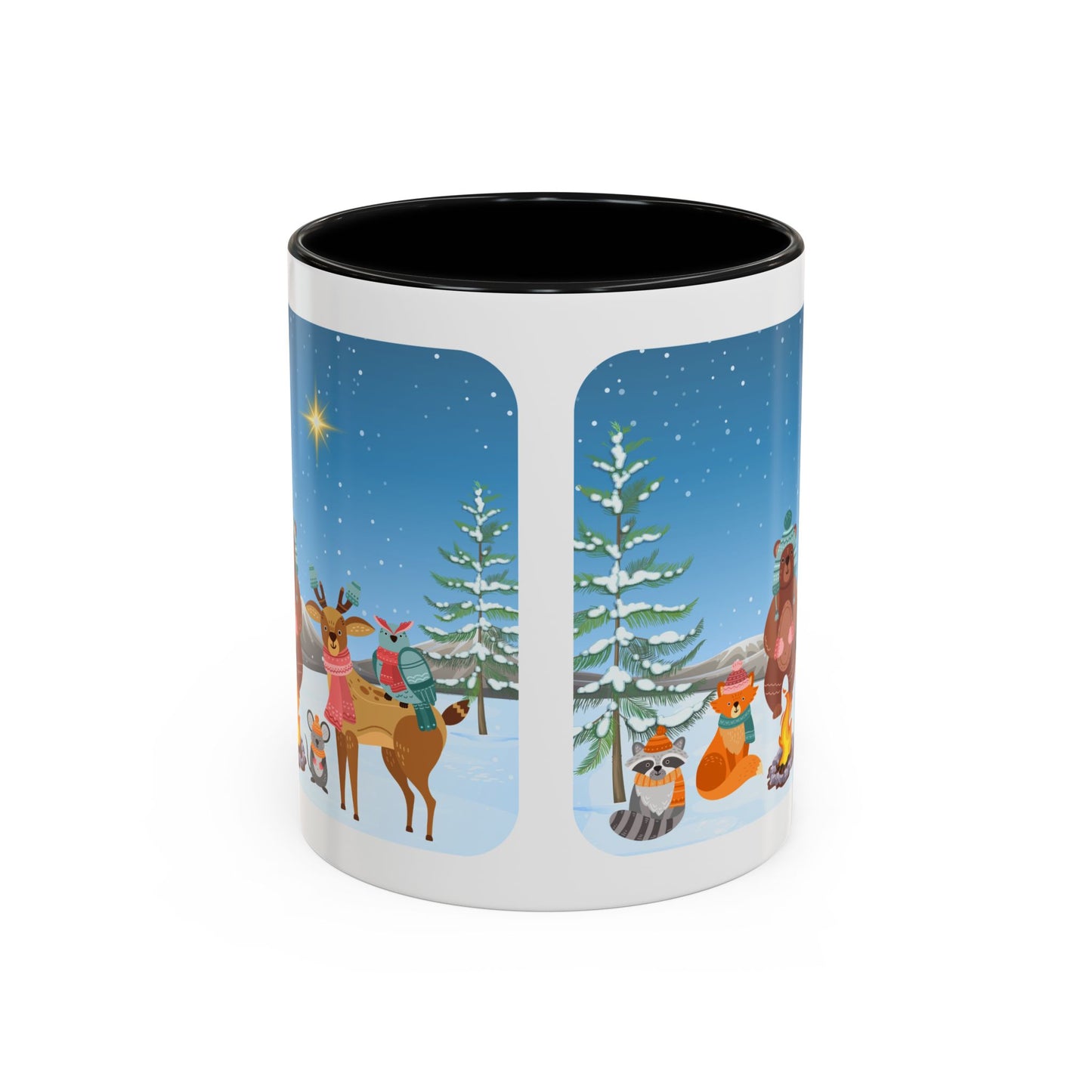 Winter Animal Party - Accent Coffee Mug (11, 15oz)