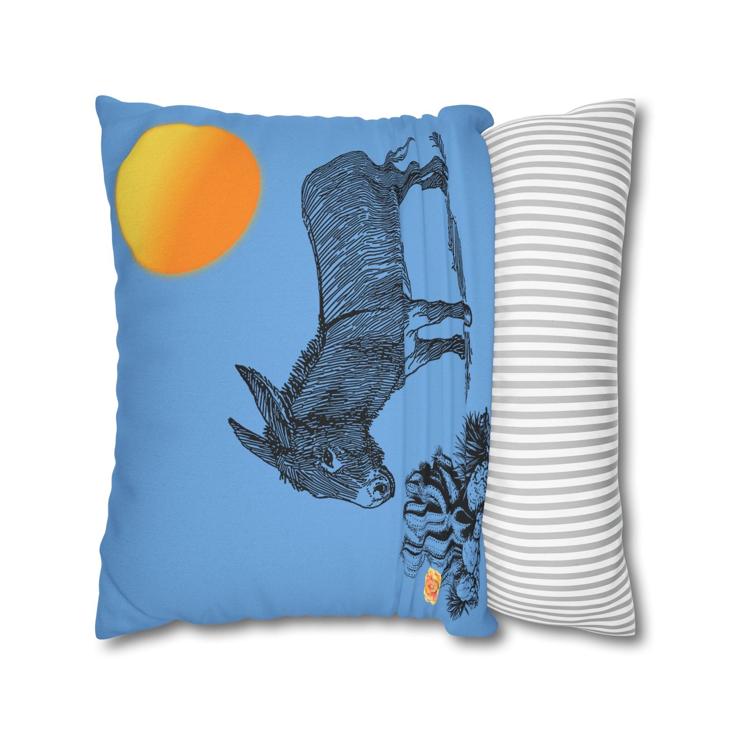 Donkey Desert - Accent Square Pillowcases - Various Sizes