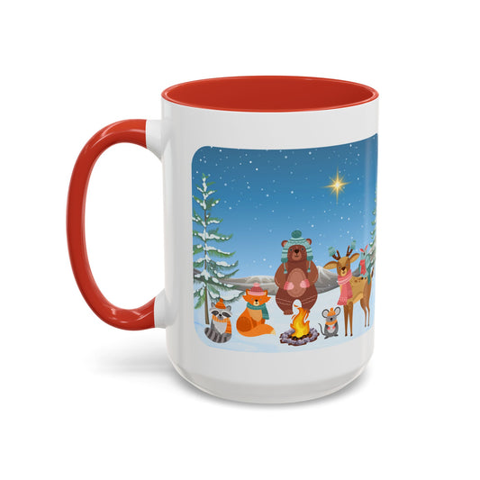 Winter Animal Party - Accent Coffee Mug (11, 15oz)