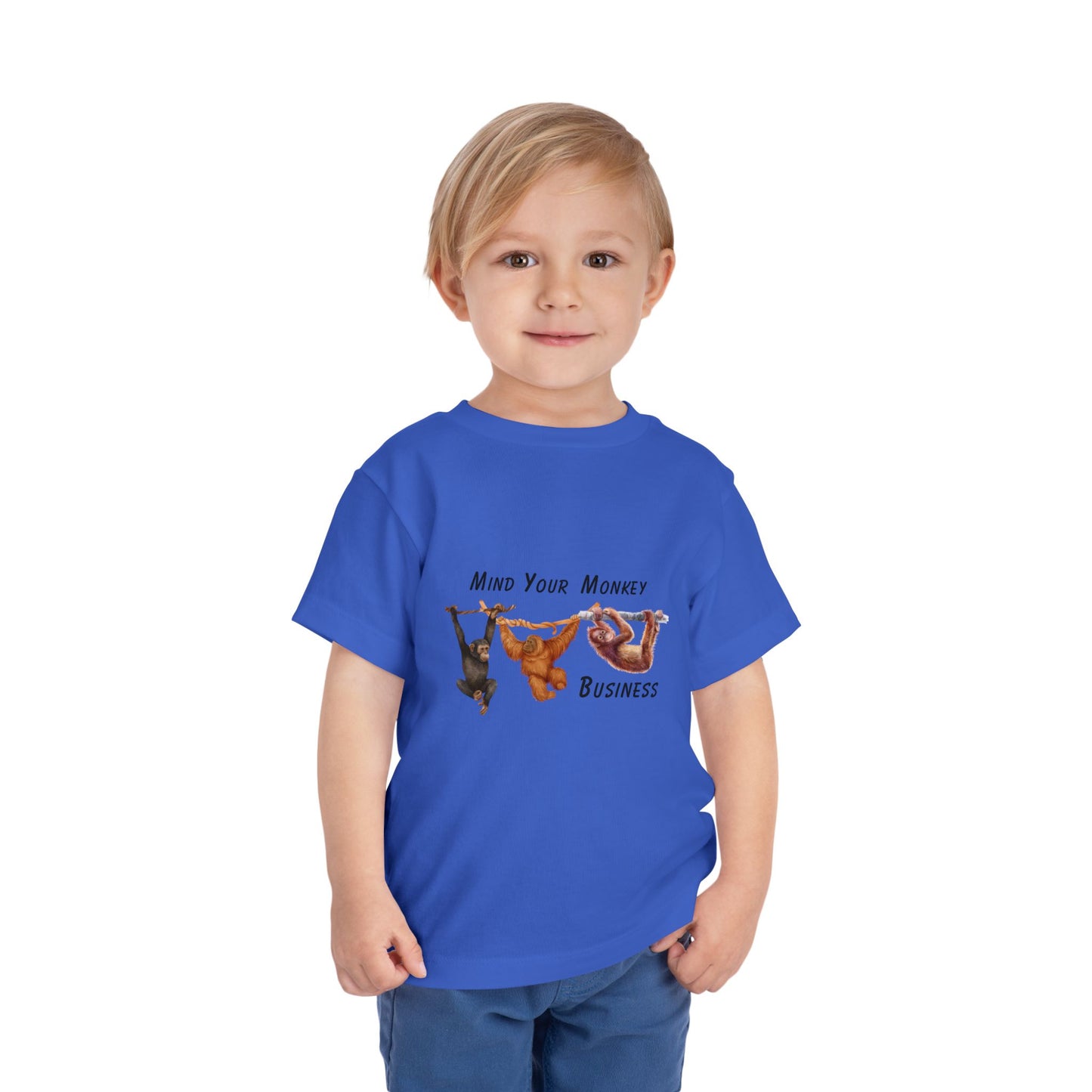 Mind Your Monkey Business - Toddler Short Sleeve Tee