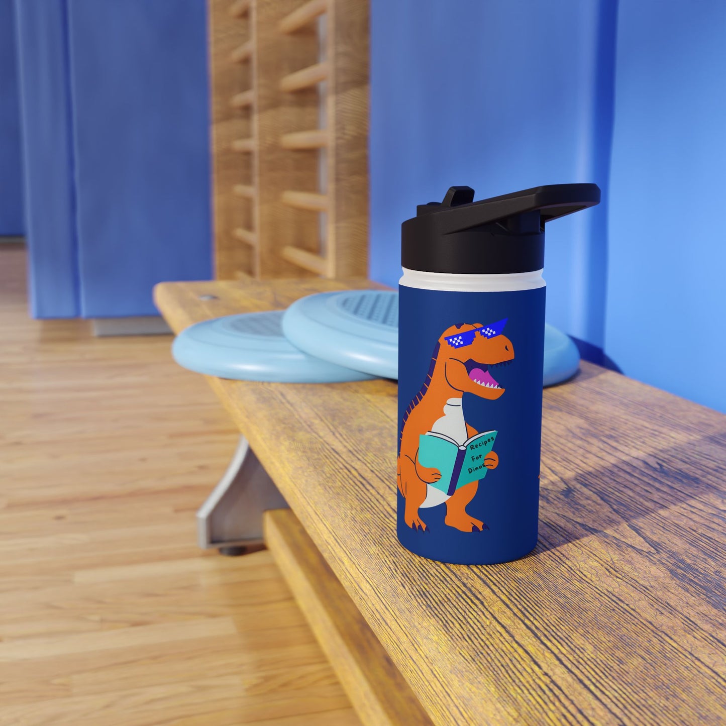 Retro T-Rex - Kids Stainless Steel Water Bottle