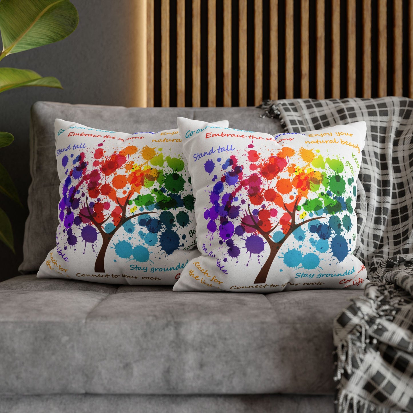 Tree Of Life - Accent Square Pillowcase - Various Sizes