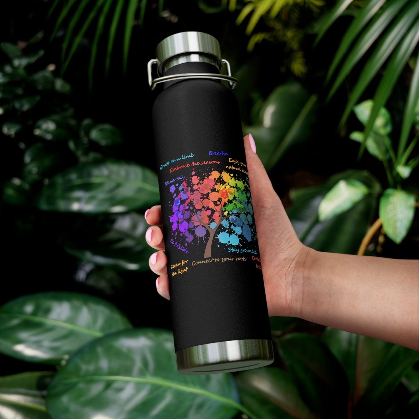 Tree of Life - Copper Vacuum Insulated Bottle, 22oz