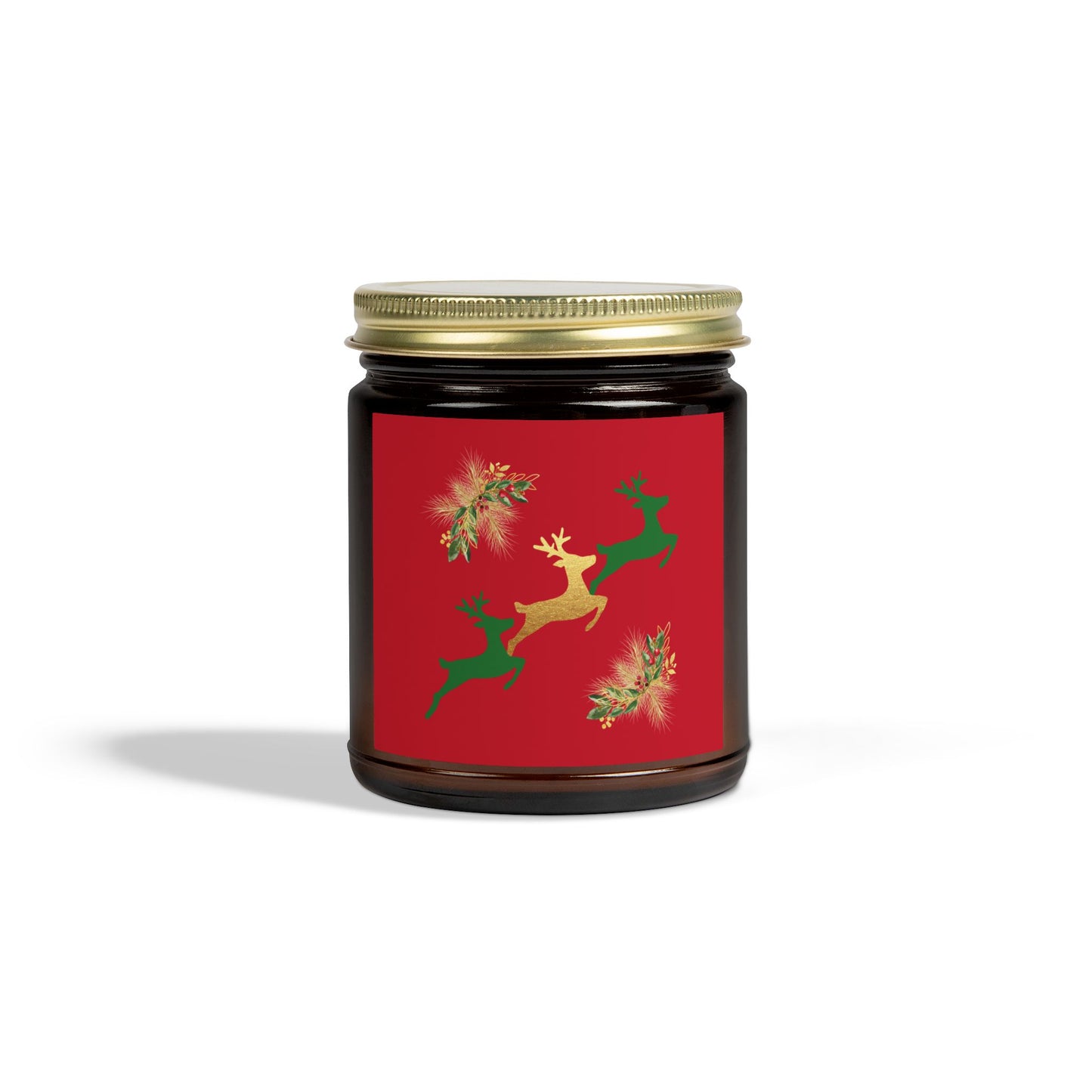 Reindeer Fun - Scented Candles, Coconut Apricot Wax (4oz, 9oz)