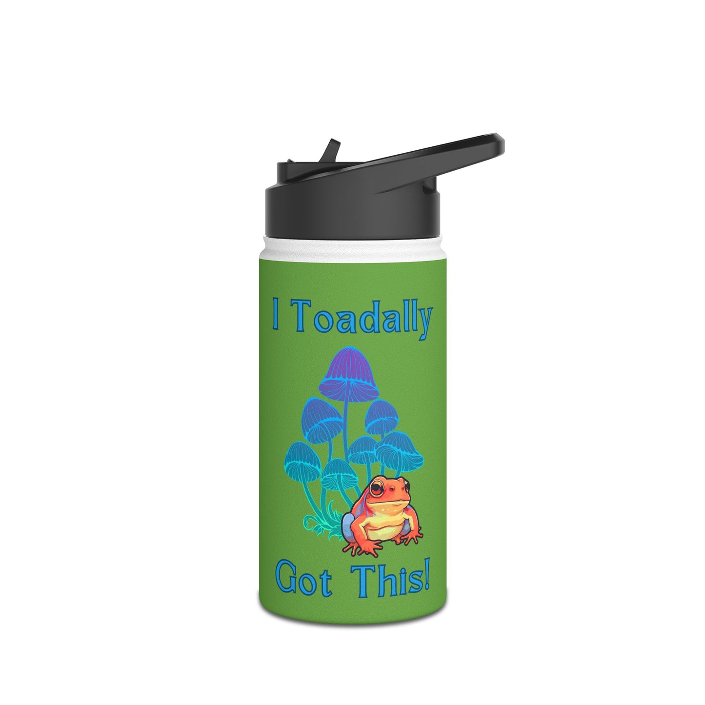 Toadally Got This - Green - Stainless Steel Water Bottle, Standard Lid