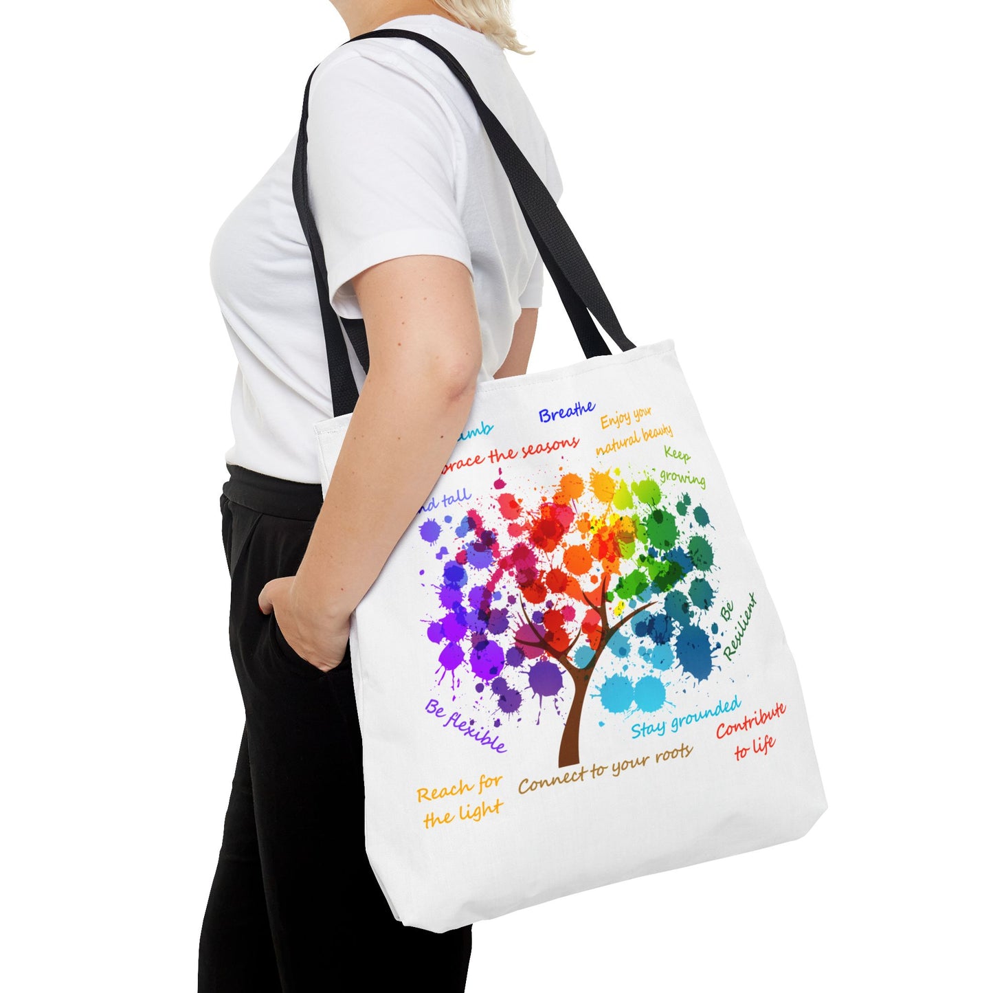 Tree of Life White - Tote Bag (AOP)