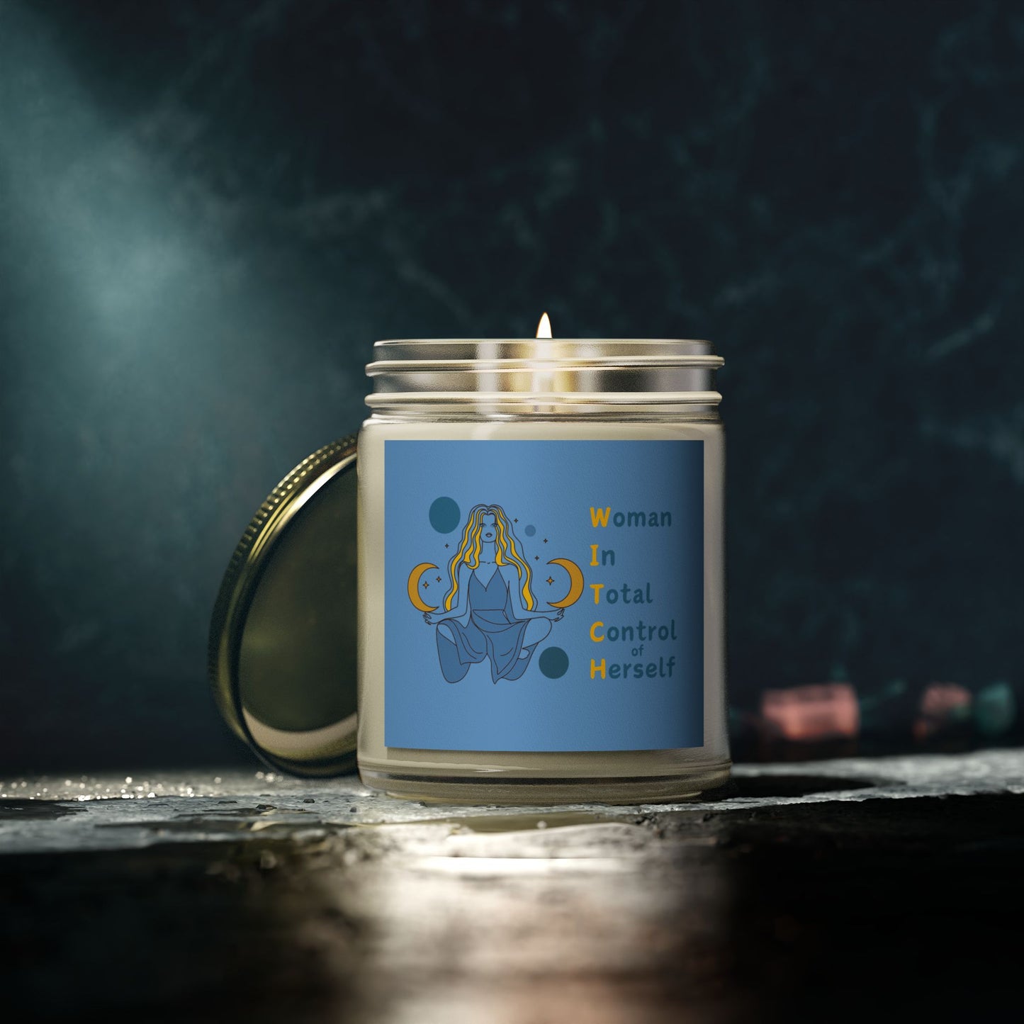 Empowering Witch - Scented Coconut Apricot Candles (4oz, 9oz)