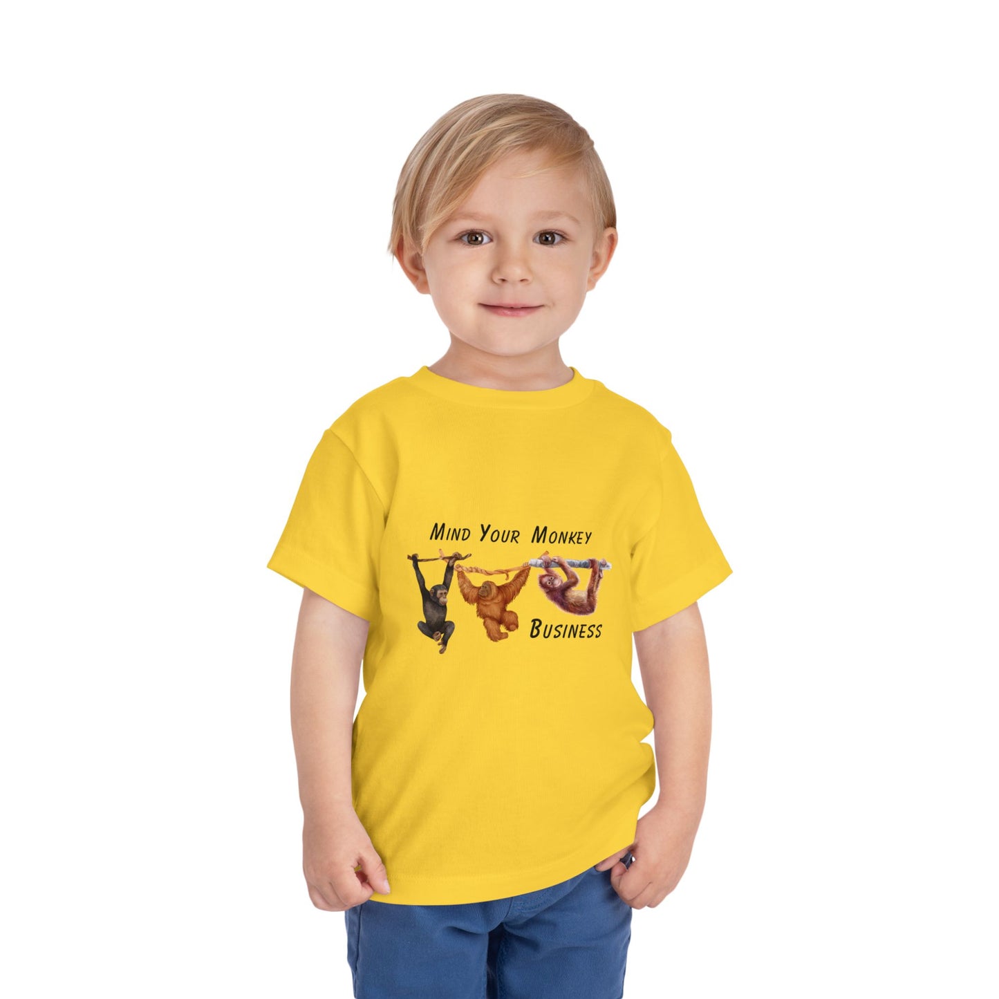 Mind Your Monkey Business - Toddler Short Sleeve Tee