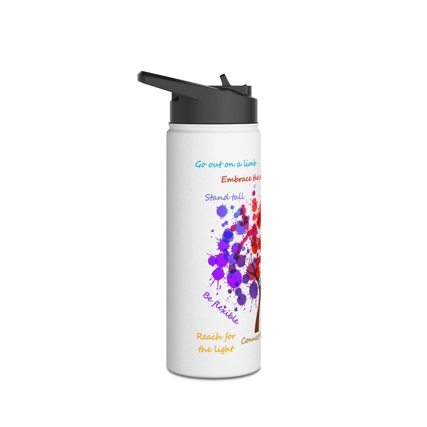 Tree of Life - Stainless Steel Water Bottle, Standard Lid