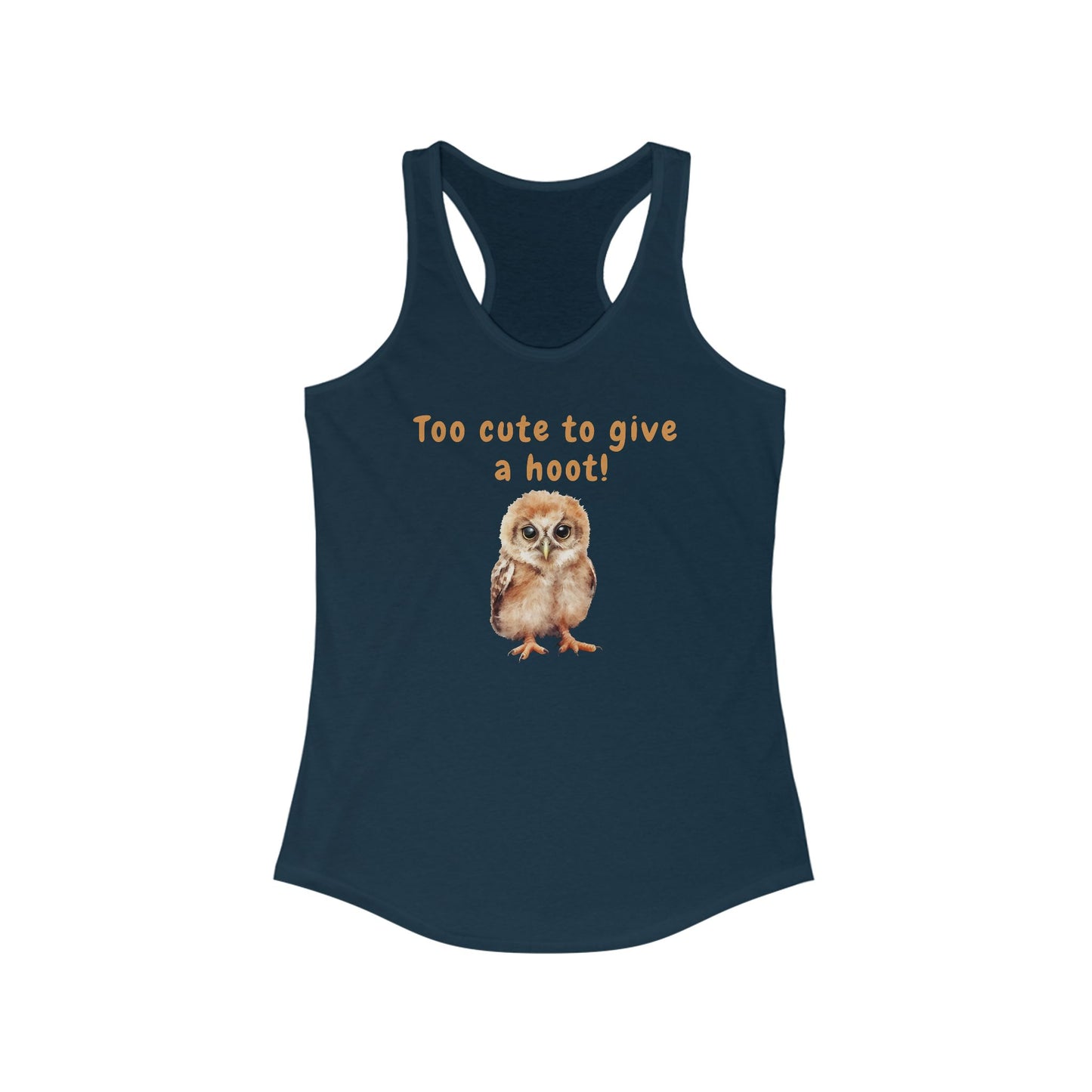 Too Cute to Give a Hoot - Racerback Tank