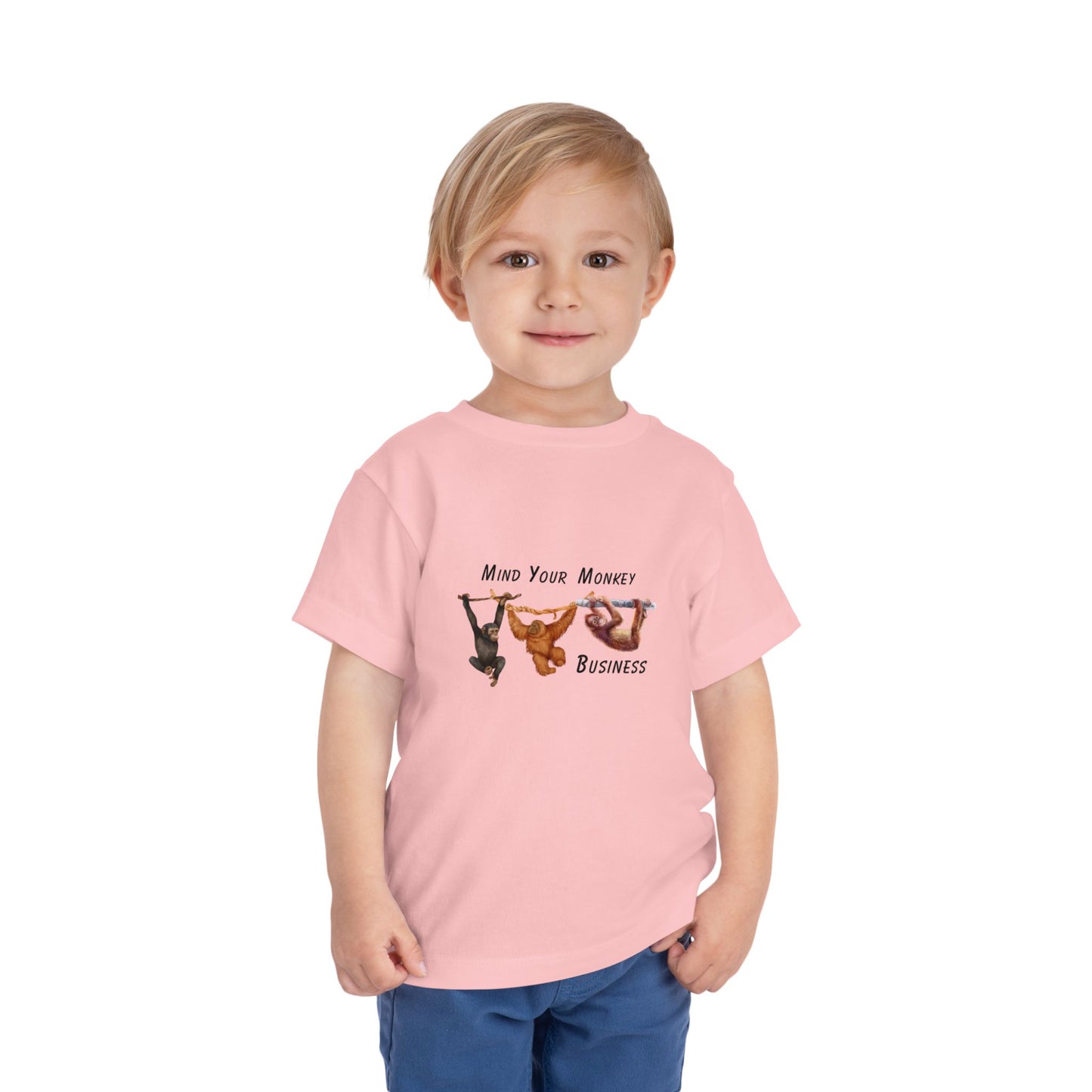 Mind Your Monkey Business - Toddler Short Sleeve Tee