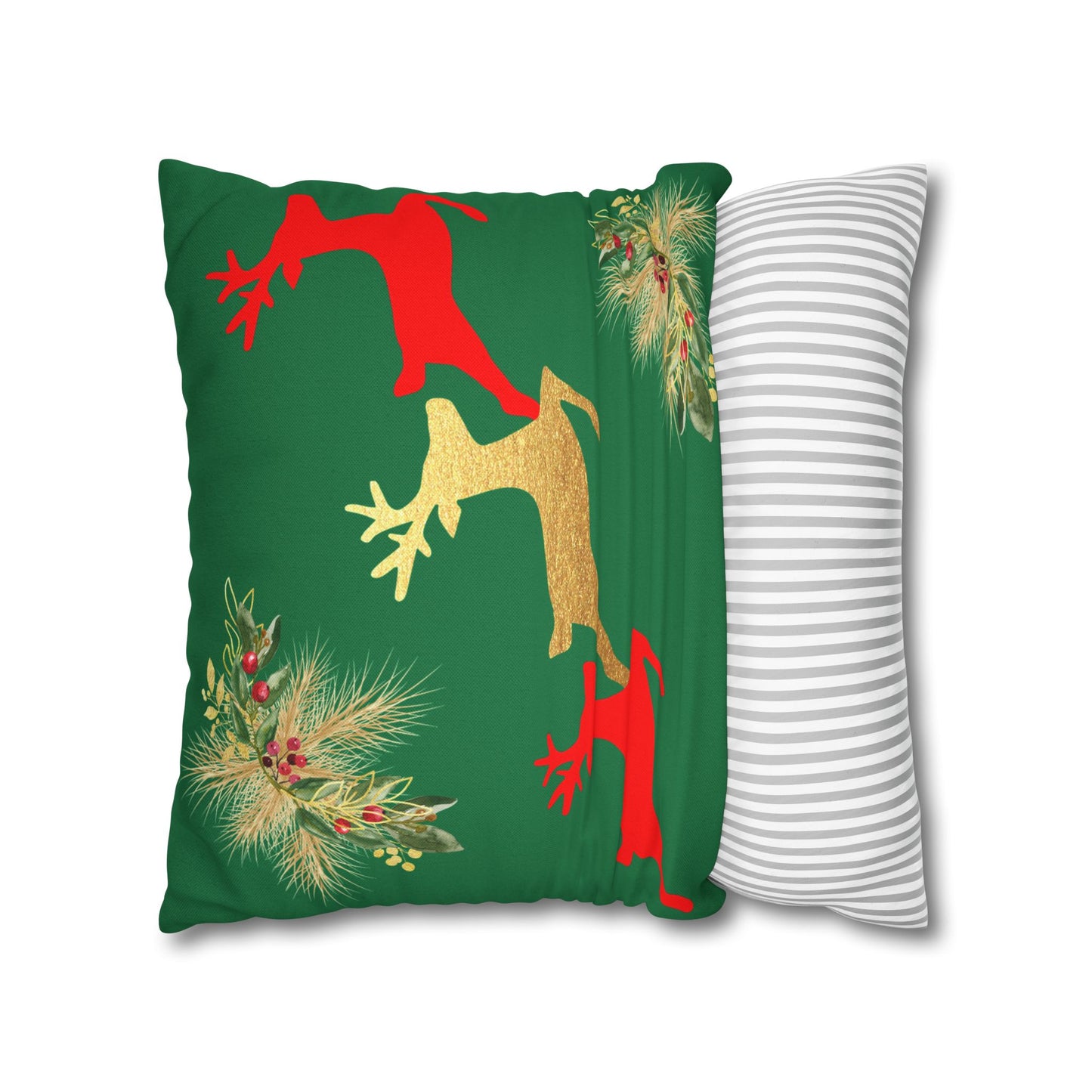 Reindeer Fun - Square Pillowcase - Various Sizes