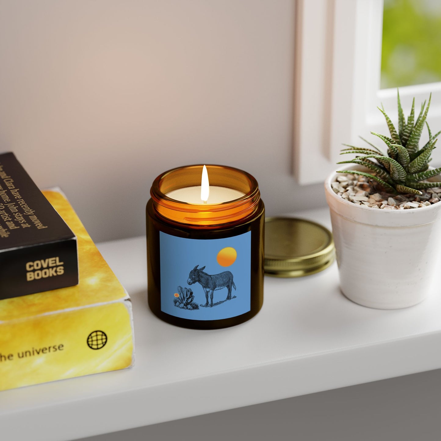 Desert Donkey - Scented Coconut Apricot Candles (4oz, 9oz)