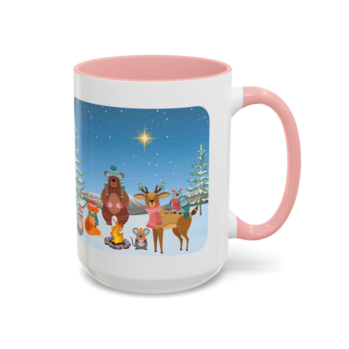 Winter Animal Party - Accent Coffee Mug (11, 15oz)