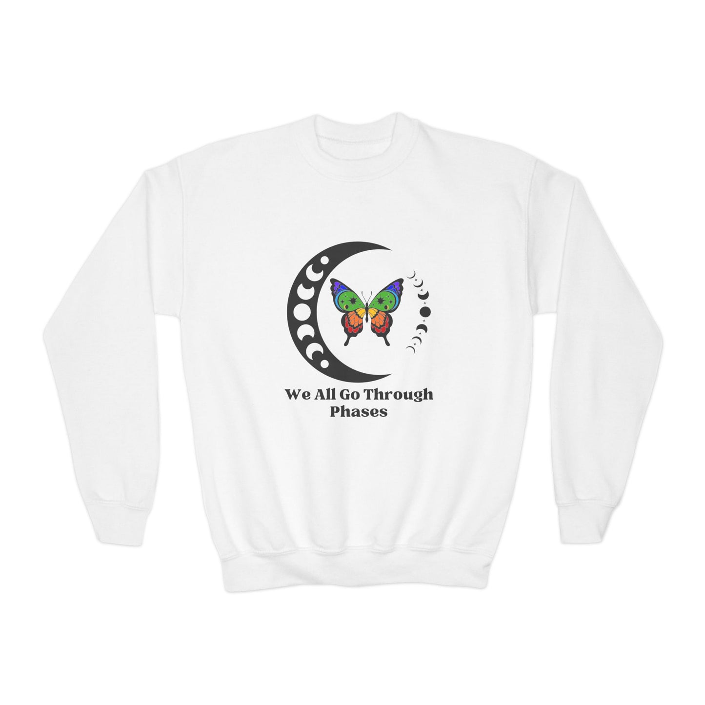 We All Go Through Phases - Youth Crewneck Sweatshirt