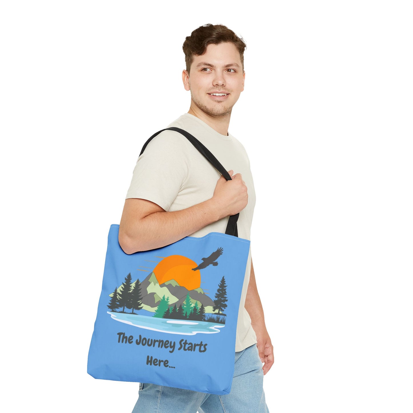 Journey Starts Here - Tote Bag (AOP)