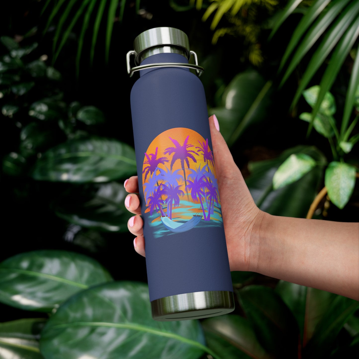 Tropical Paradise - Copper Vacuum Insulated Bottle, 22oz