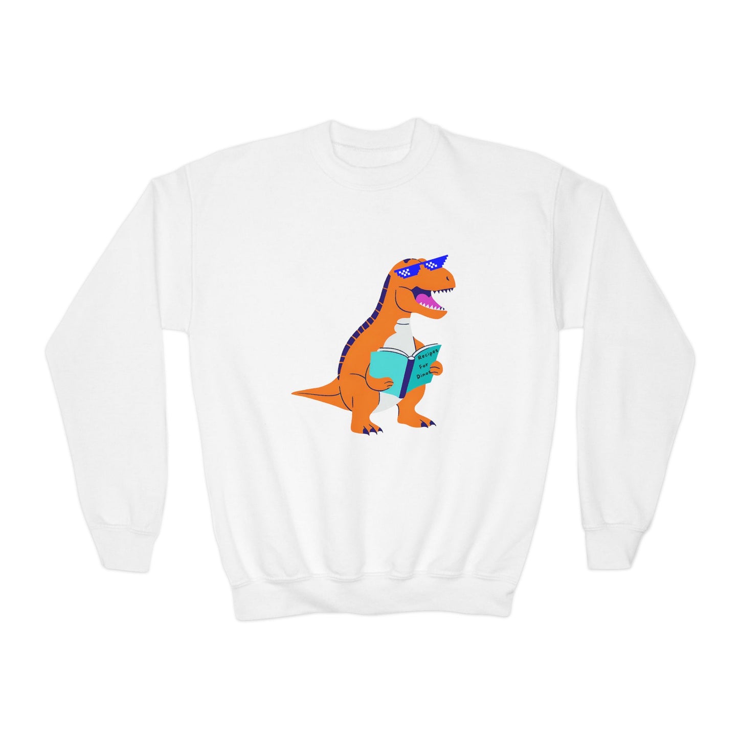 Retro T-Rex - Youth Crewneck Sweatshirt