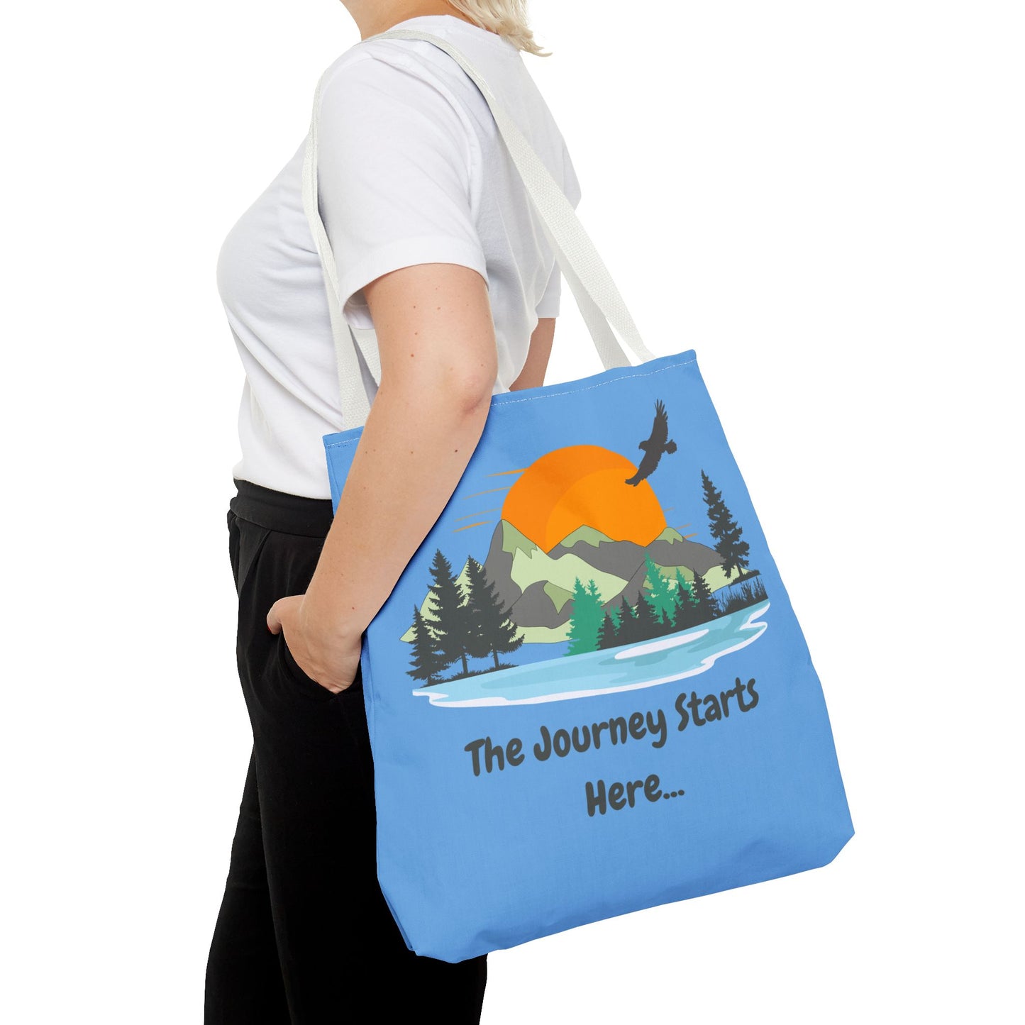 Journey Starts Here - Tote Bag (AOP)