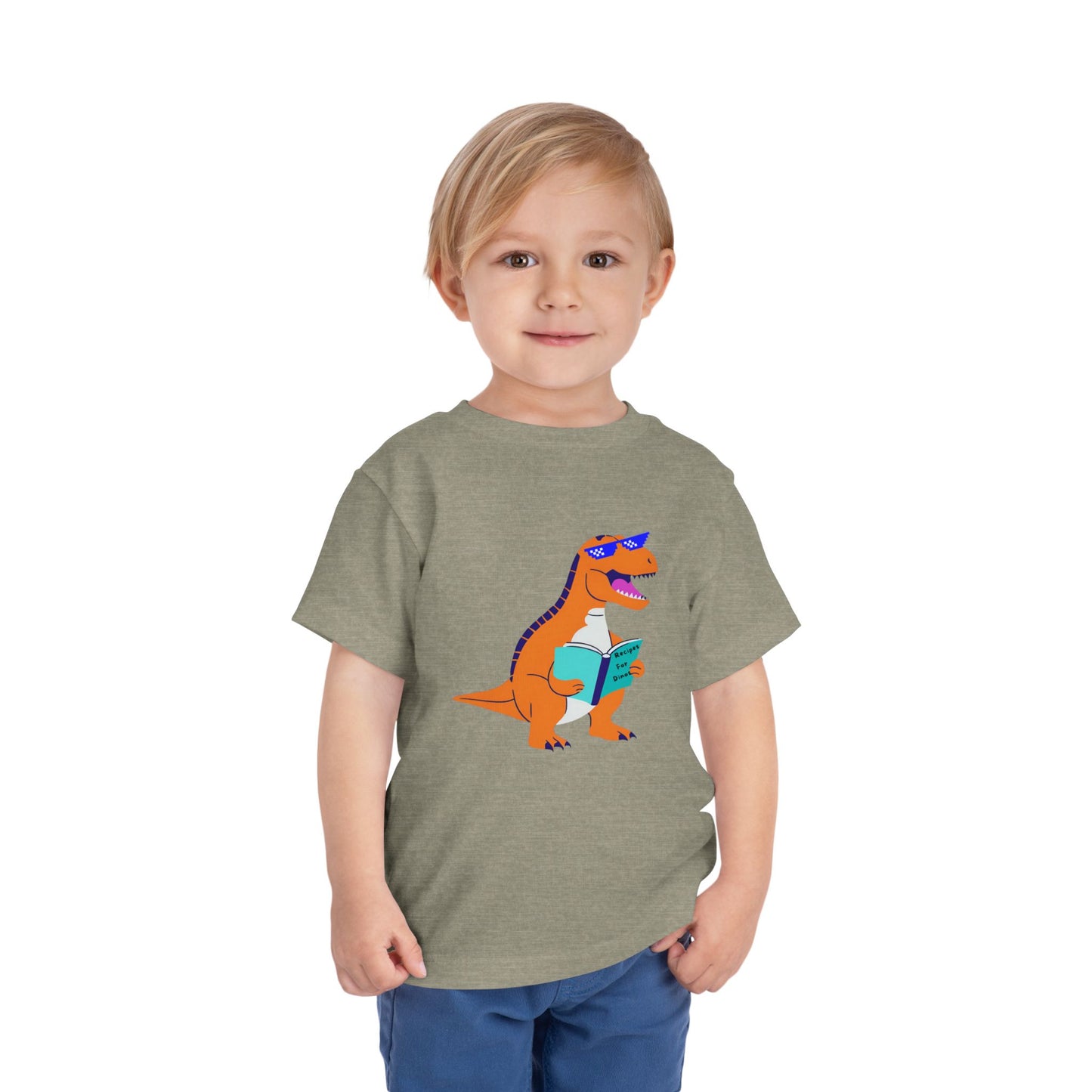 Retro T-Rex - Toddler Short Sleeve Tee