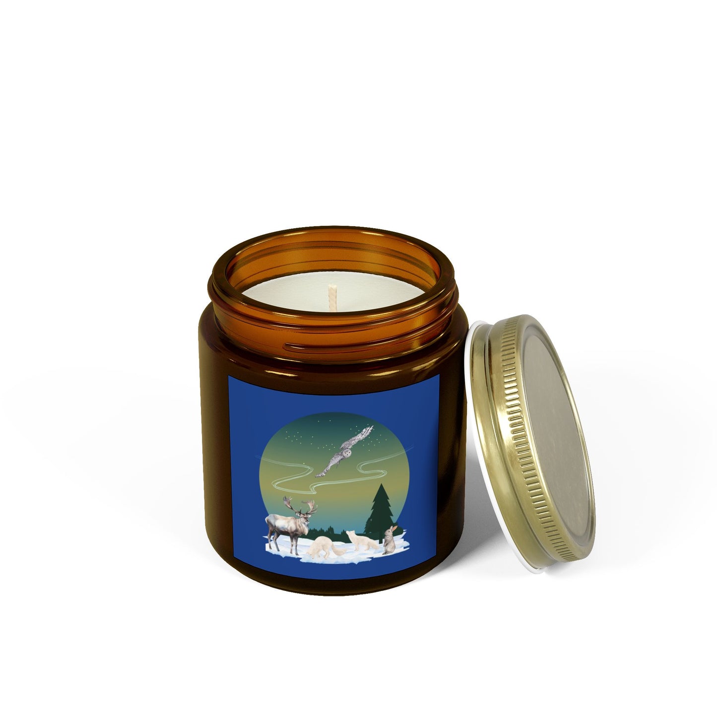 Winter Wonderland - Scented Candles, Coconut Apricot Wax (4oz, 9oz)