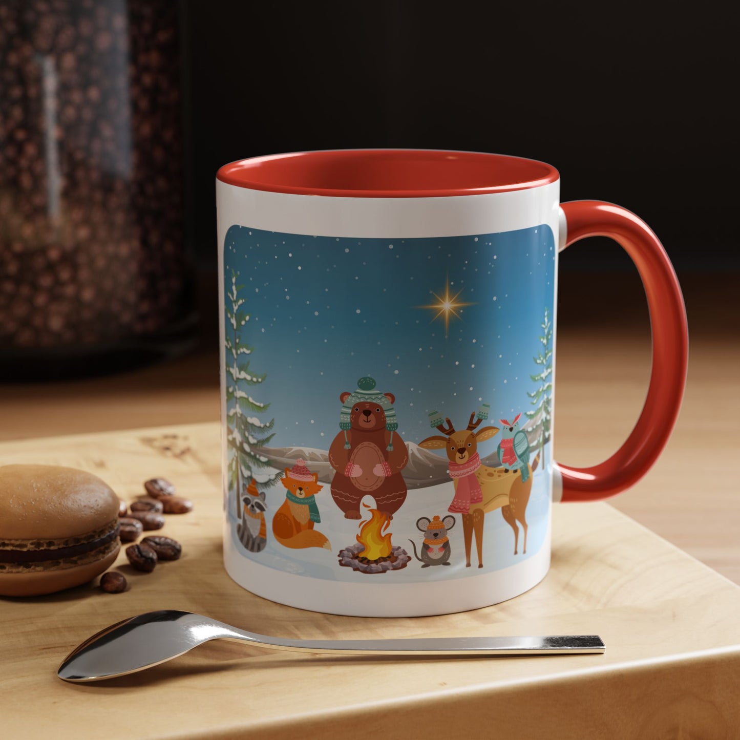 Winter Animal Party - Accent Coffee Mug (11, 15oz)