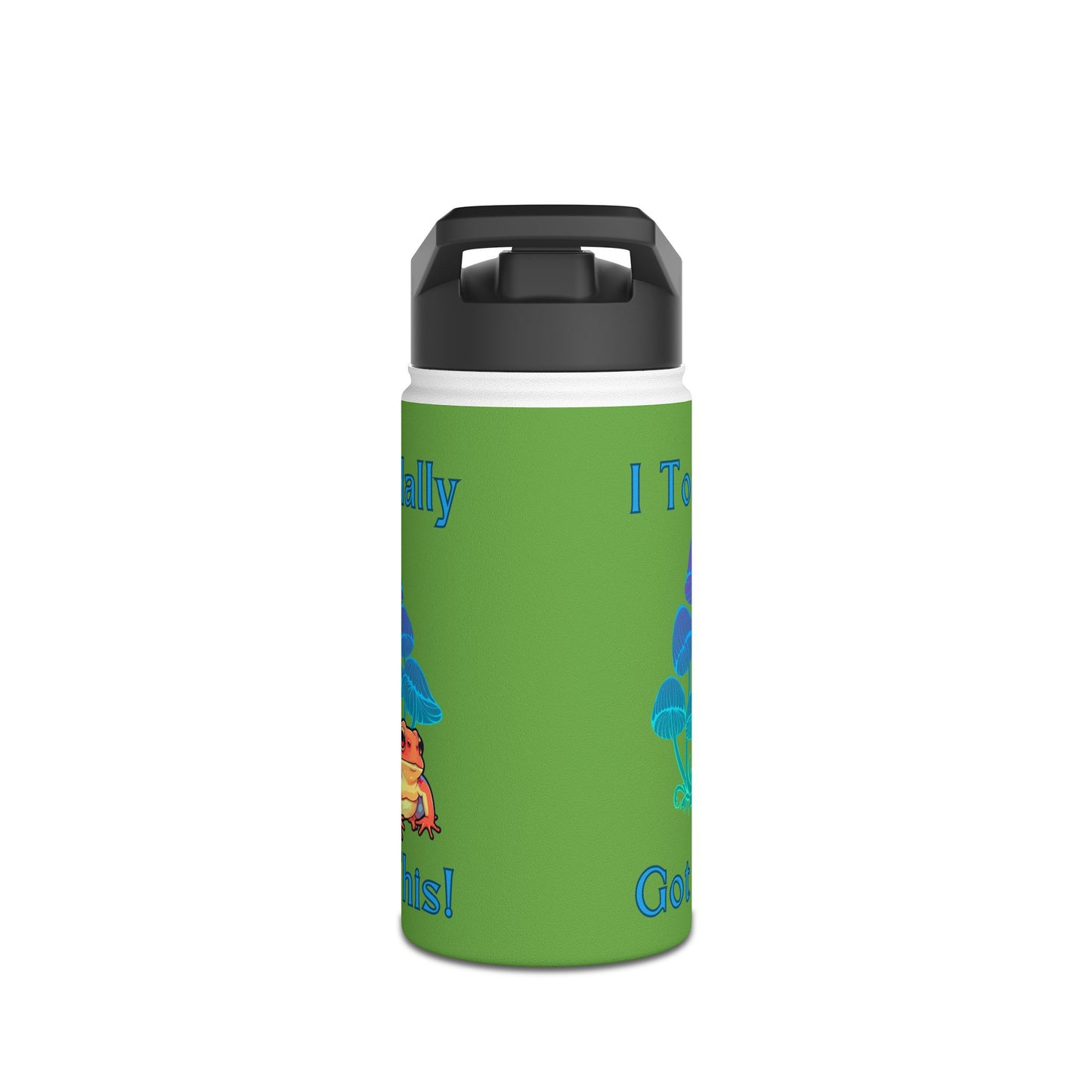 Toadally Got This - Green - Stainless Steel Water Bottle, Standard Lid