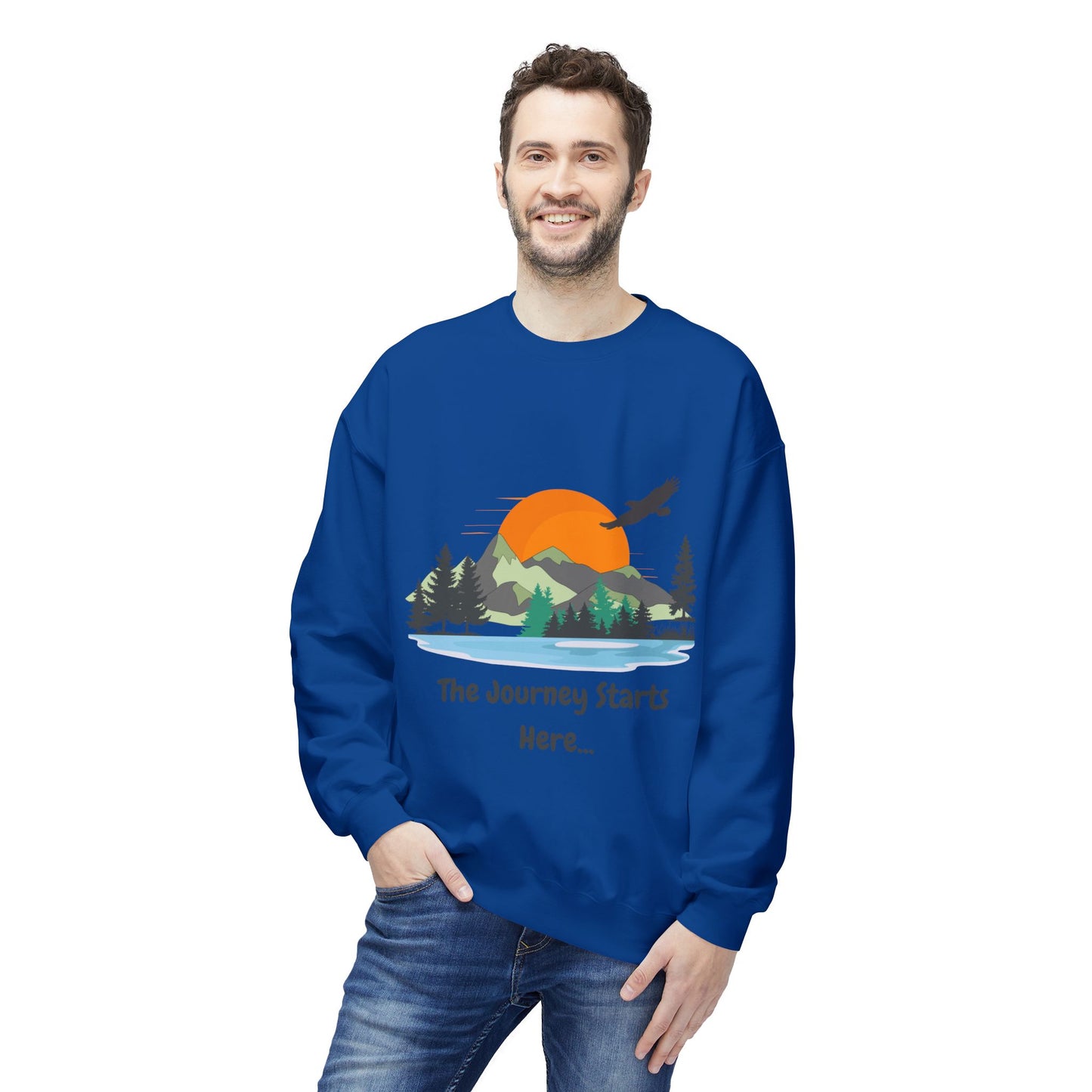 Journey Starts Here - Adult Unisex Sweatshirt