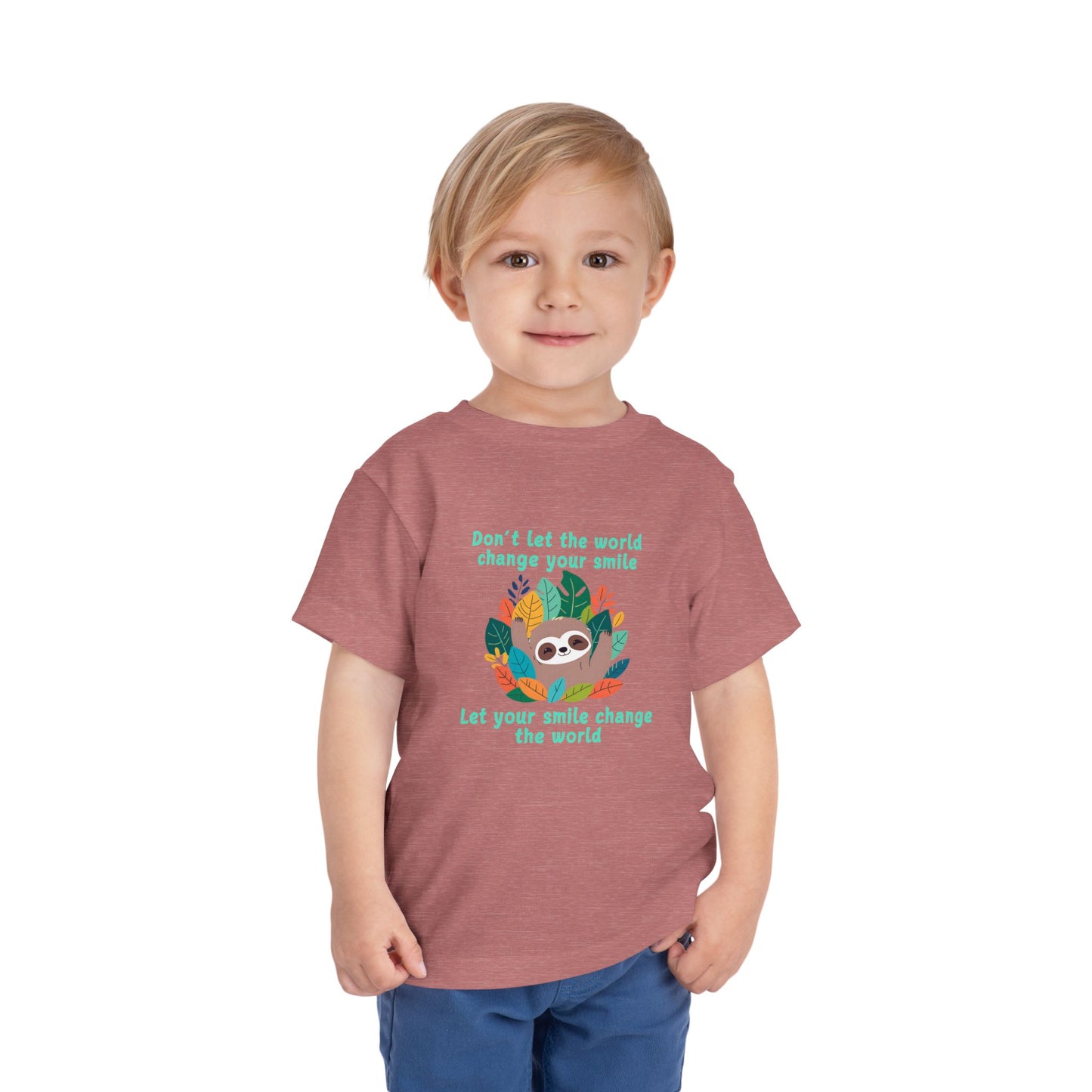 Sloth Smile - Toddler Short Sleeve Tee