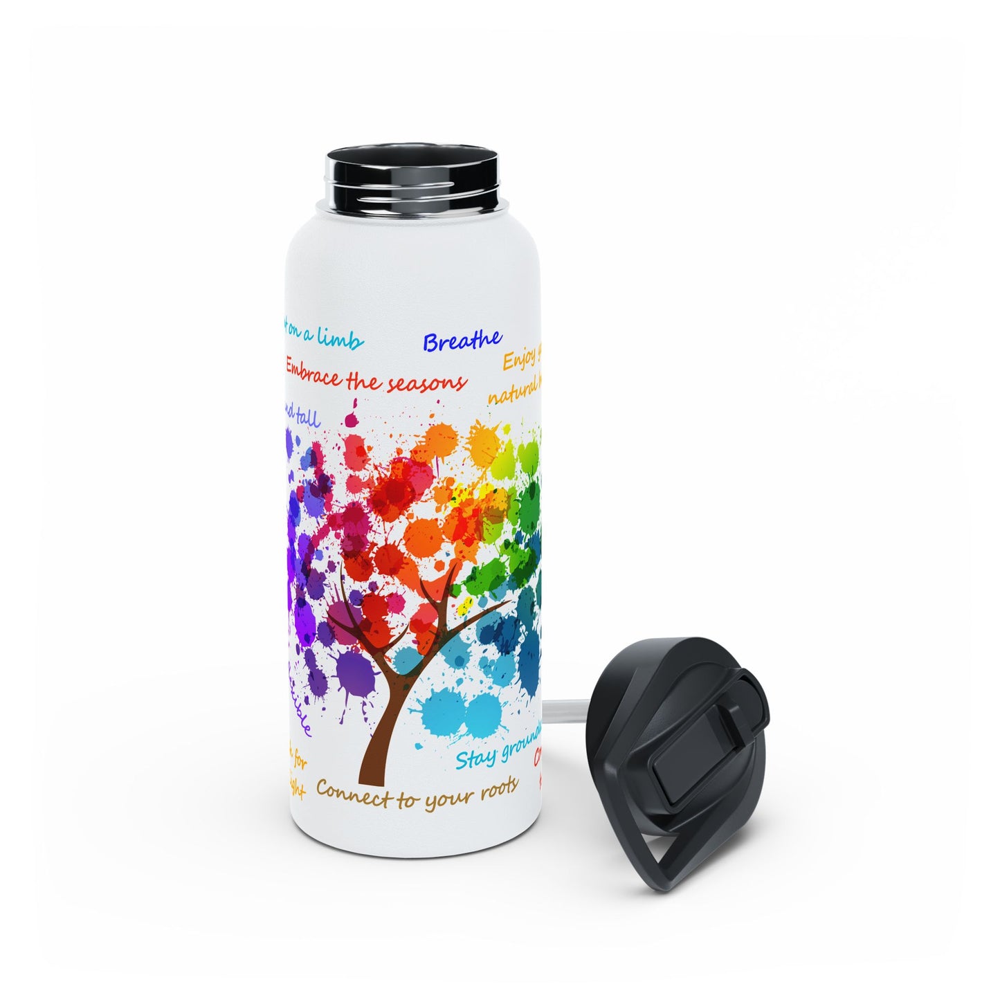 Tree of Life - Stainless Steel Water Bottle, Standard Lid