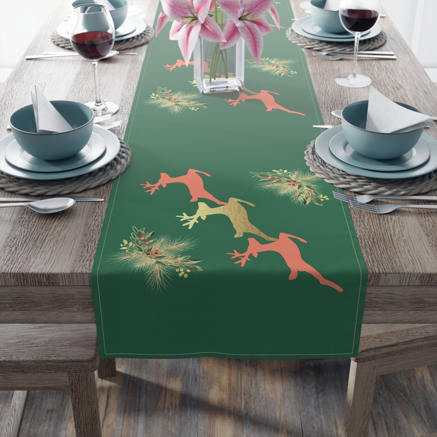 Reindeer Fun - Table Runner (Cotton, Poly)