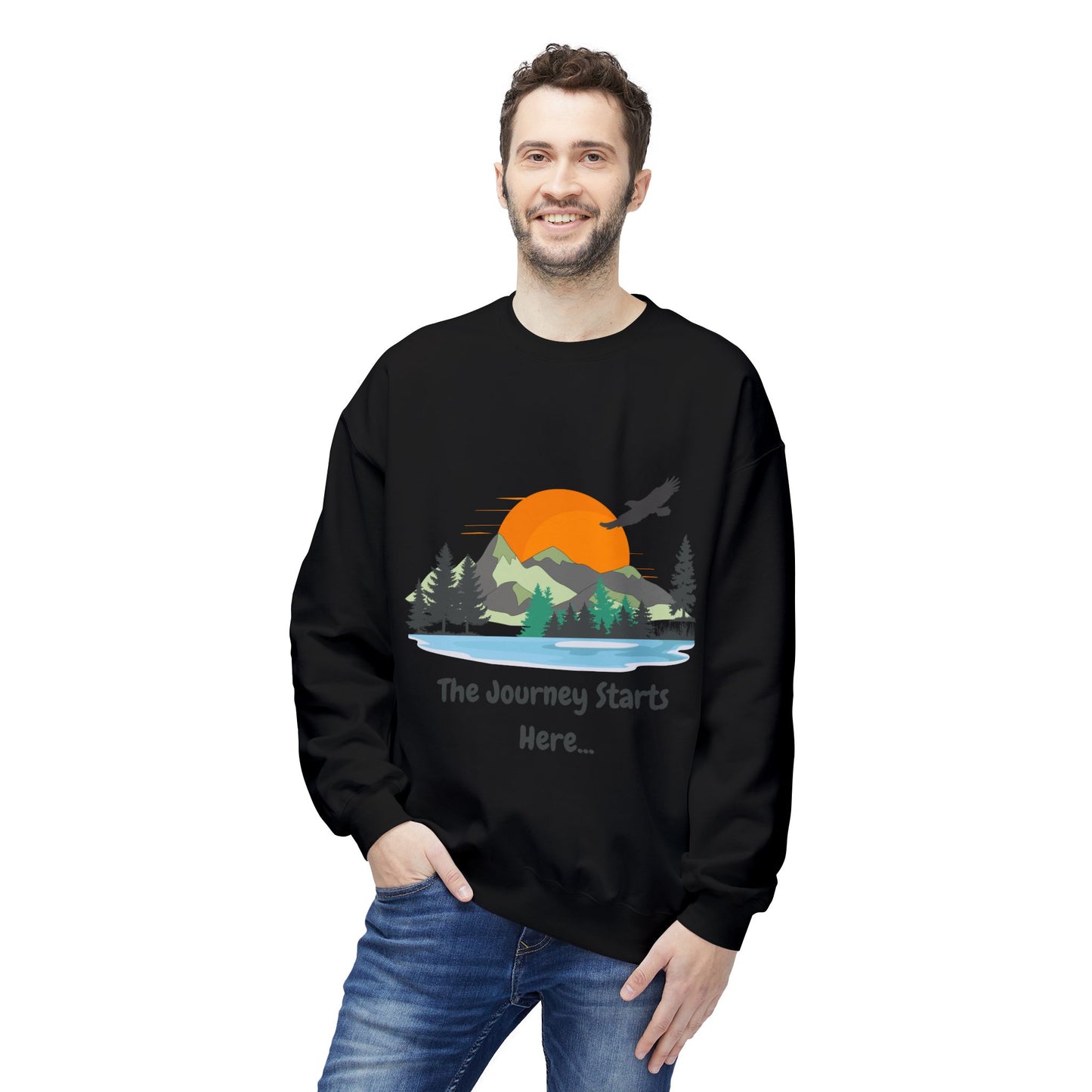 Journey Starts Here - Adult Unisex Sweatshirt