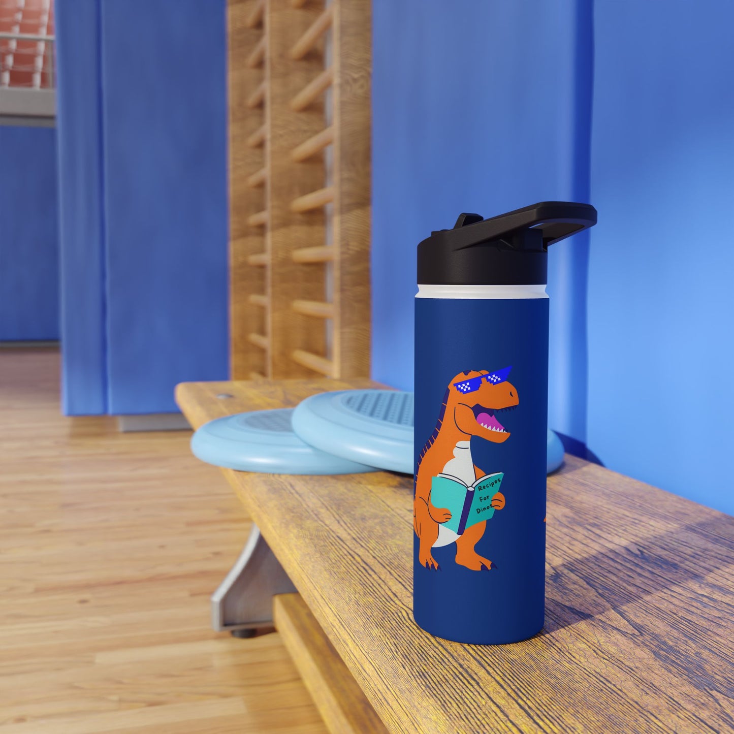 Retro T-Rex - Kids Stainless Steel Water Bottle