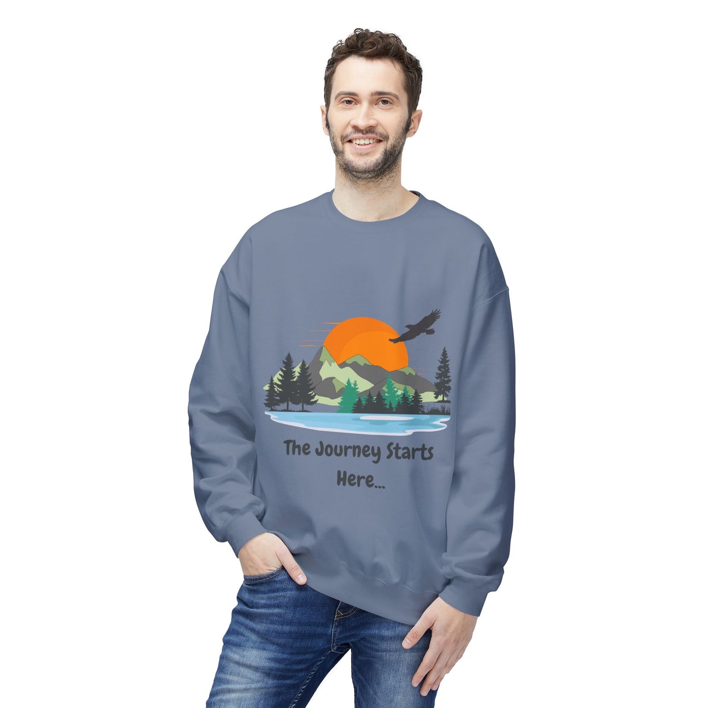 Journey Starts Here - Adult Unisex Sweatshirt