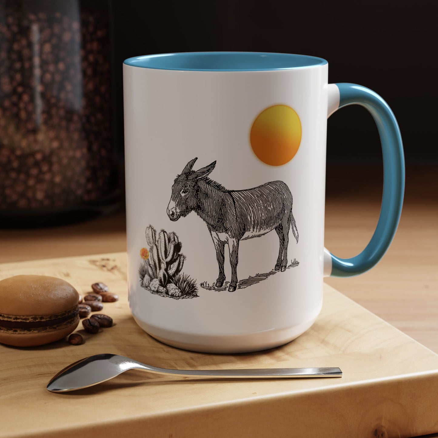 Donkey Desert - Accent Coffee Mug (11, 15oz)